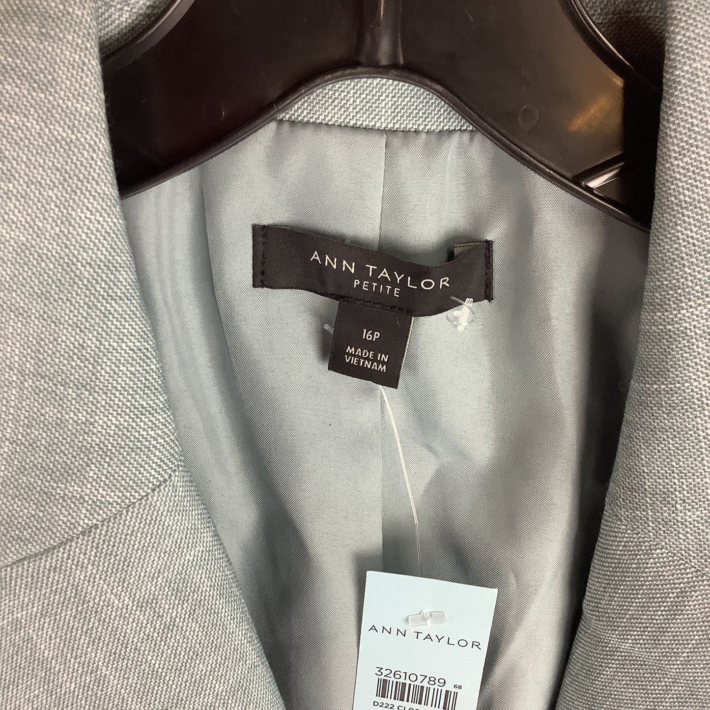 Blazer By Ann Taylor In Blue, Size: 16 PETITE