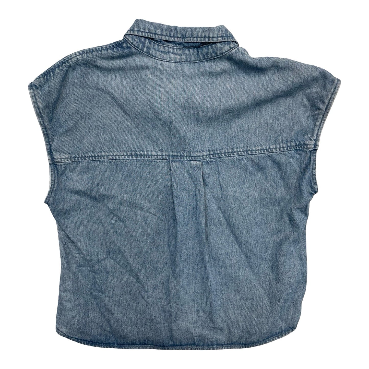 Top Sleeveless By Cloth & Stone In Blue Denim, Size:S