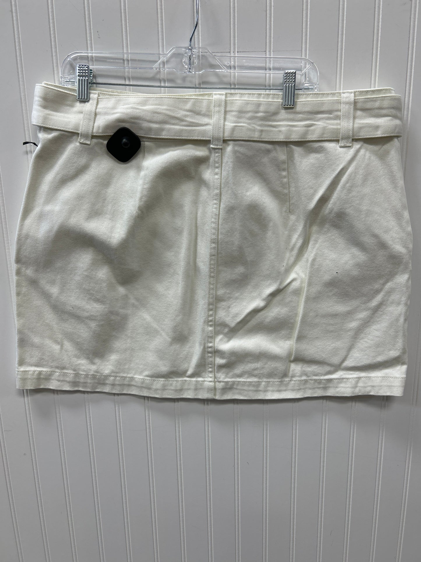 Skirt Maxi By Future Collective In White Denim, Size:18