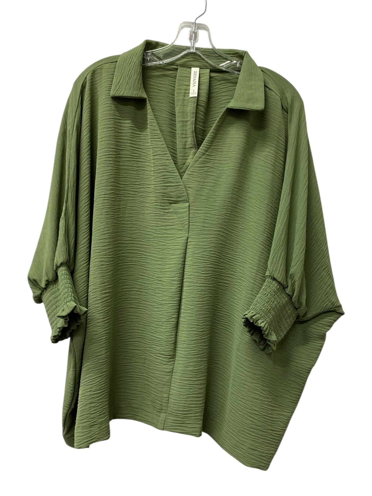 Top Ls By Zenana In Green, Size:S