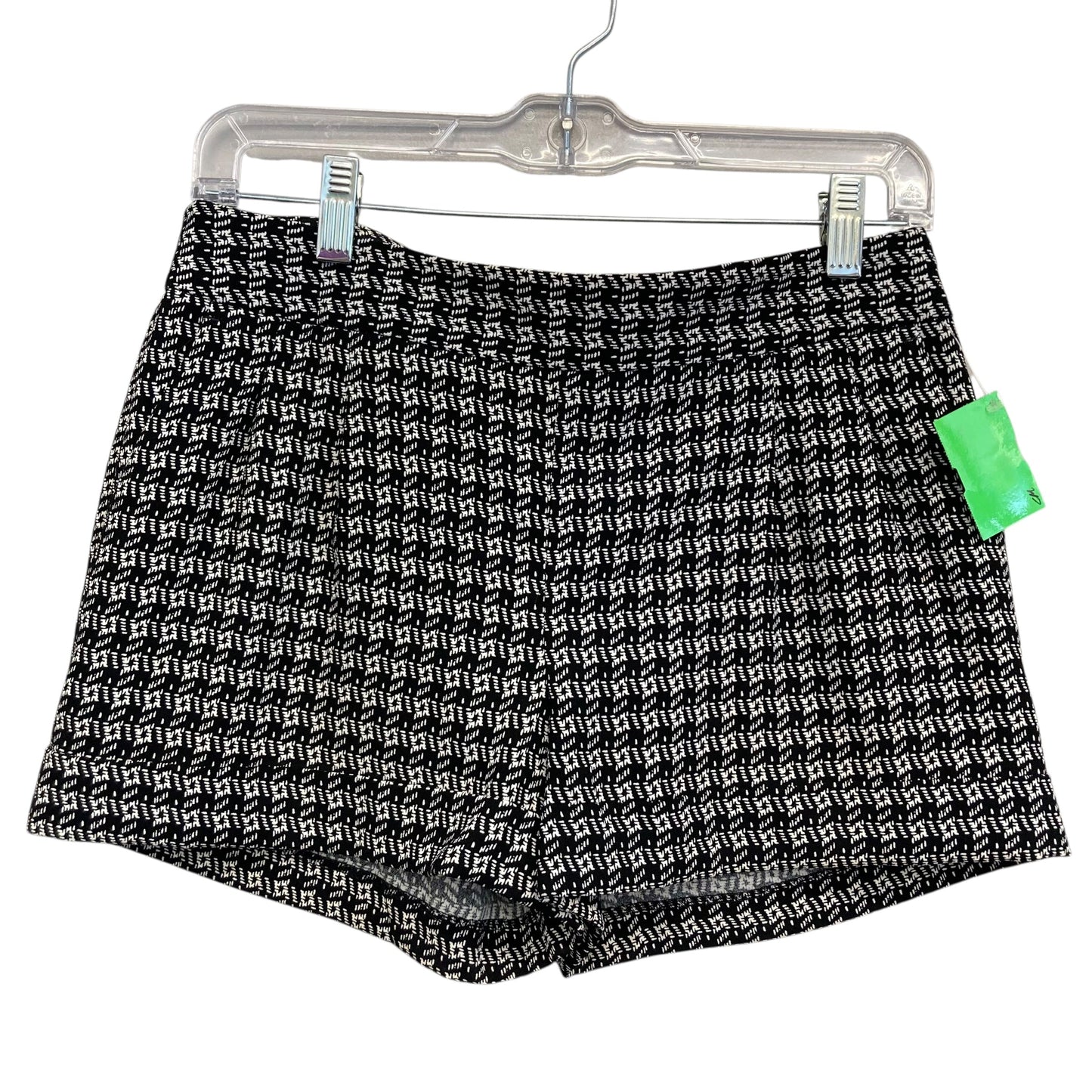 Shorts By Express In Black & White, Size:0