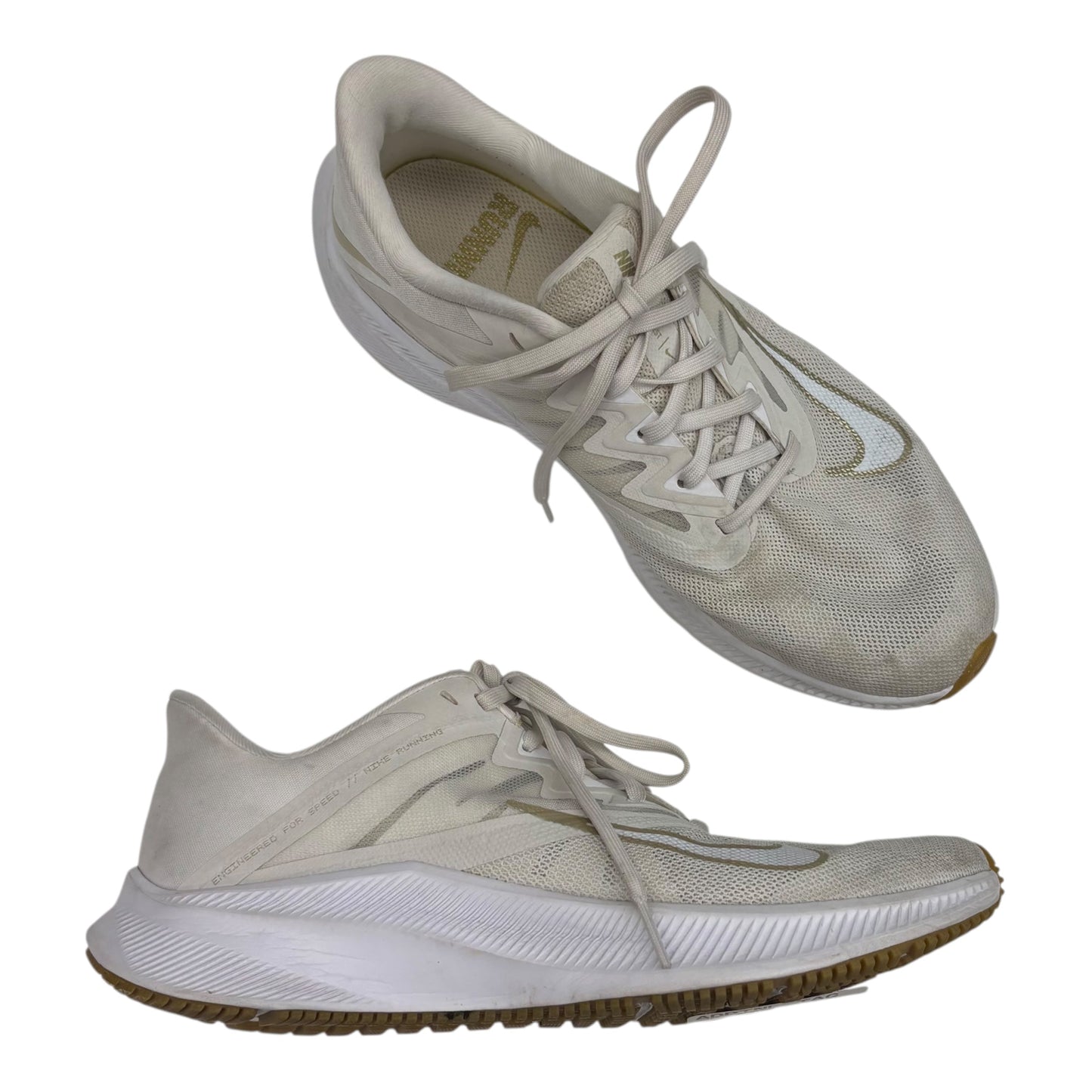 Shoes Athletic By Nike In Cream, Size:9.5