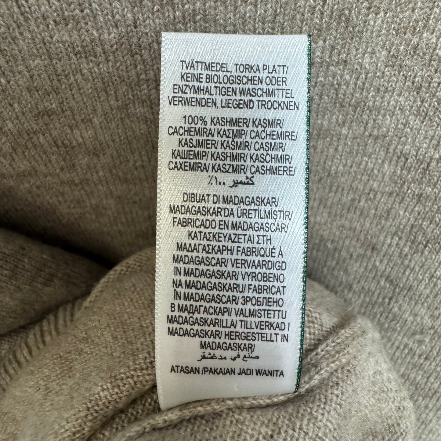 Sweater Cashmere By Autograph In Taupe, Size: 12