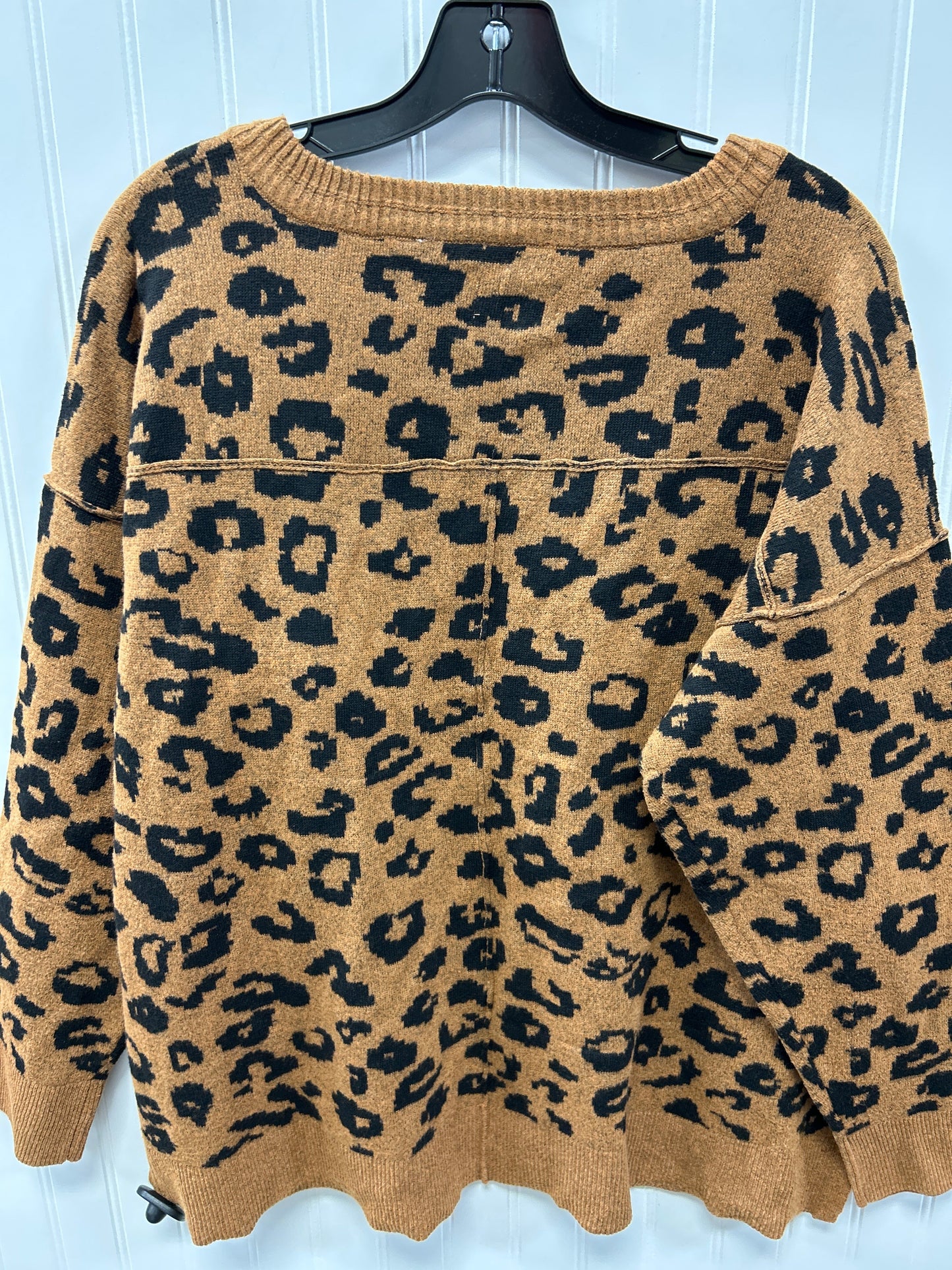 Top Ls By Knox Rose In Animal Print, Size:1X