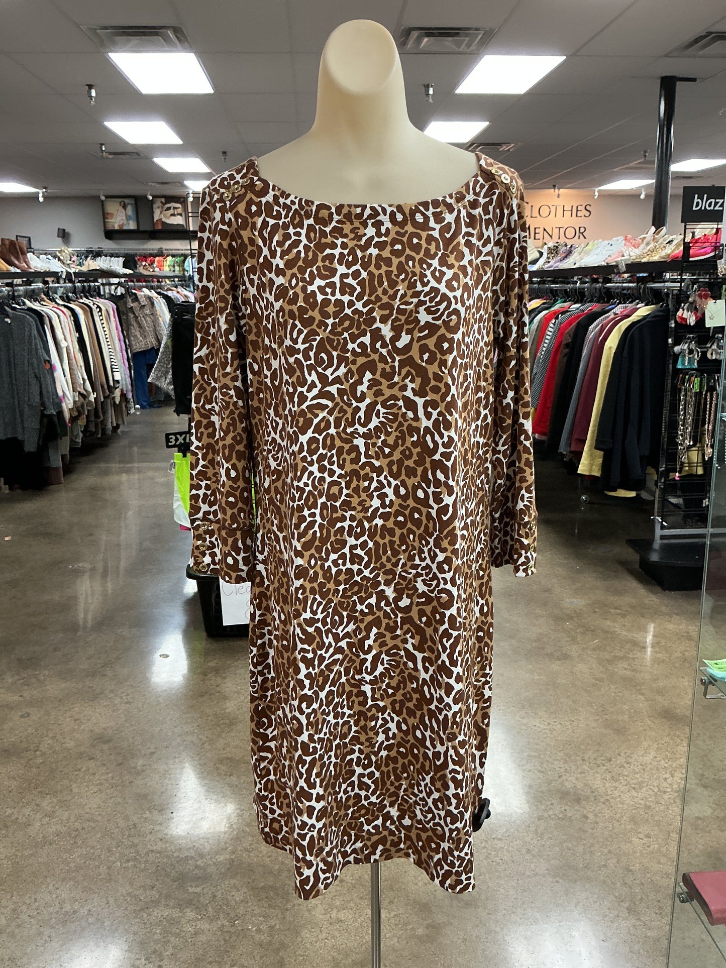 Dress Designer By Lilly Pulitzer In Animal Print, Size:L