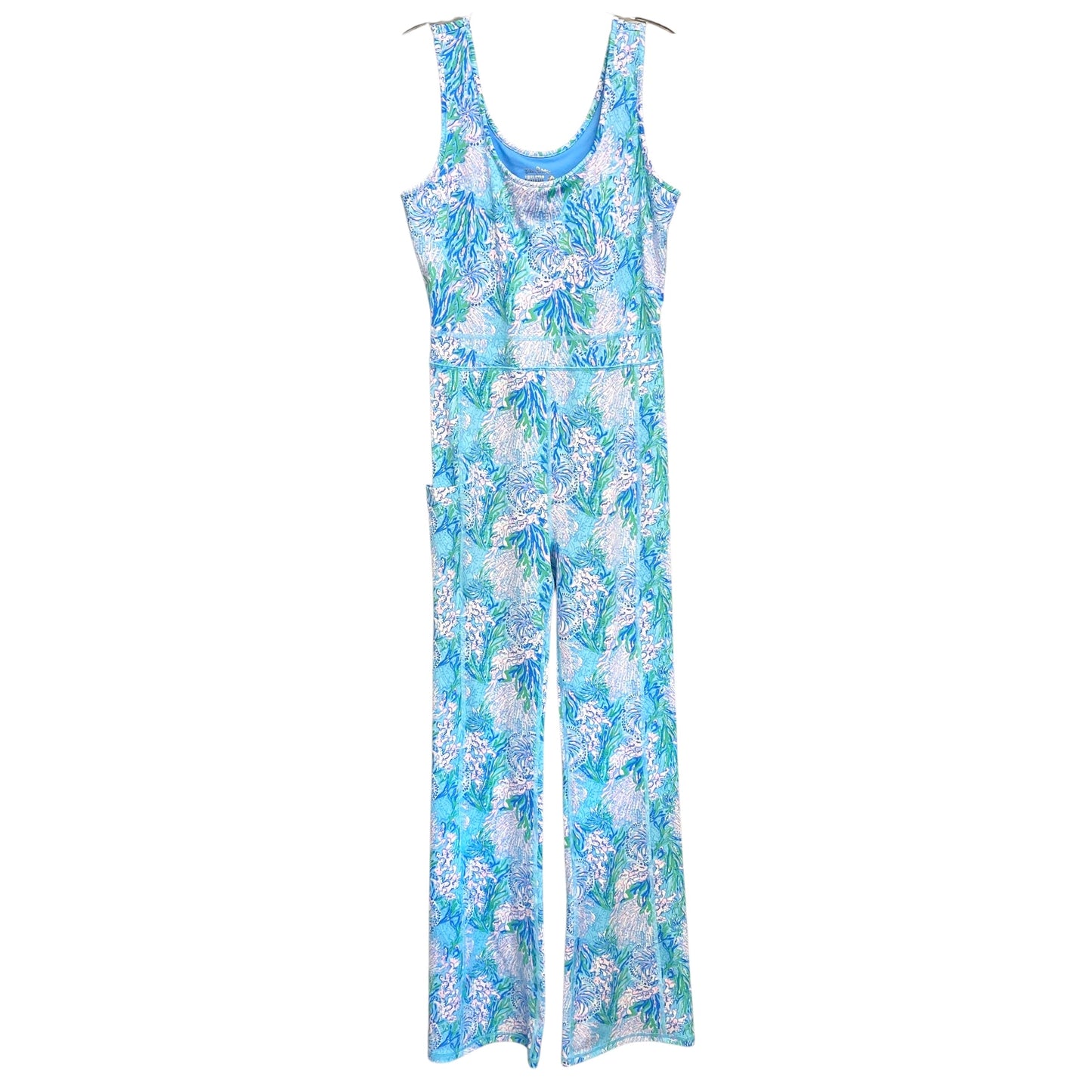 Jumpsuit Designer By Lilly Pulitzer In Blue & Pink, Size:M