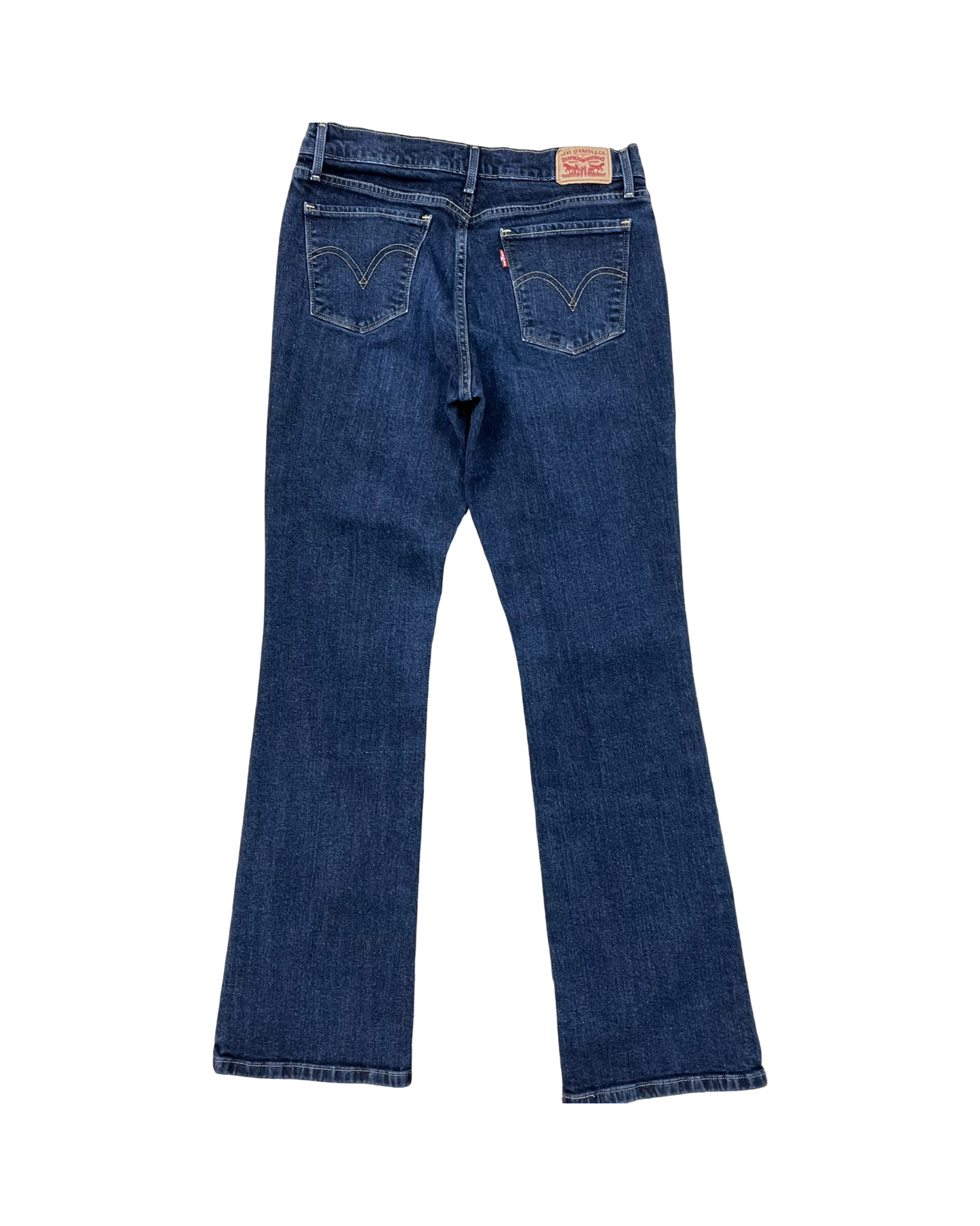 Jeans Straight By Levis In Blue Denim, Size:10