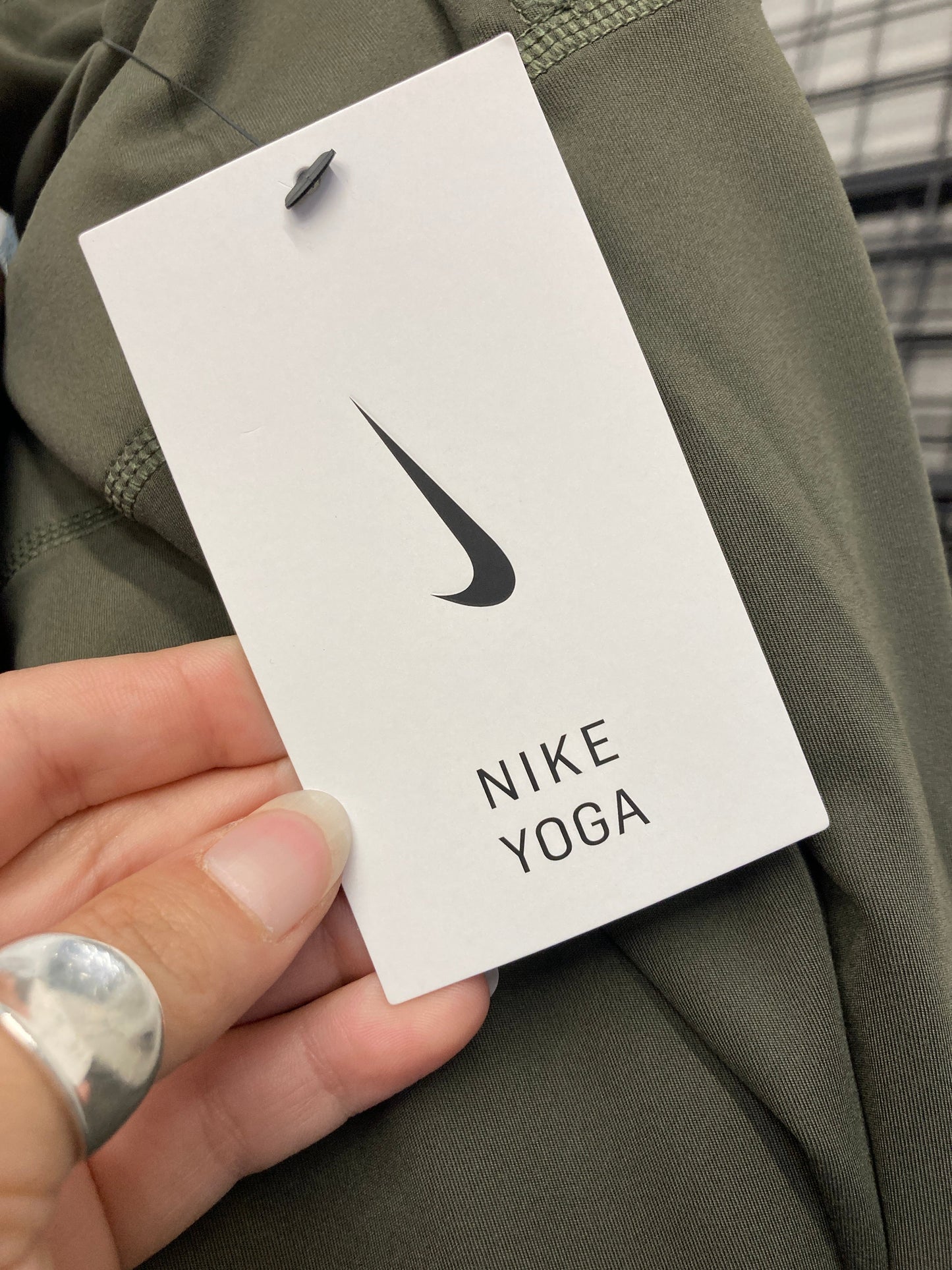 Athletic Leggings By Nike In Green, Size:2X