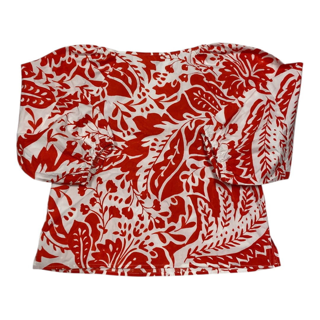 Top Ls By Banana Republic In Red & White, Size:M
