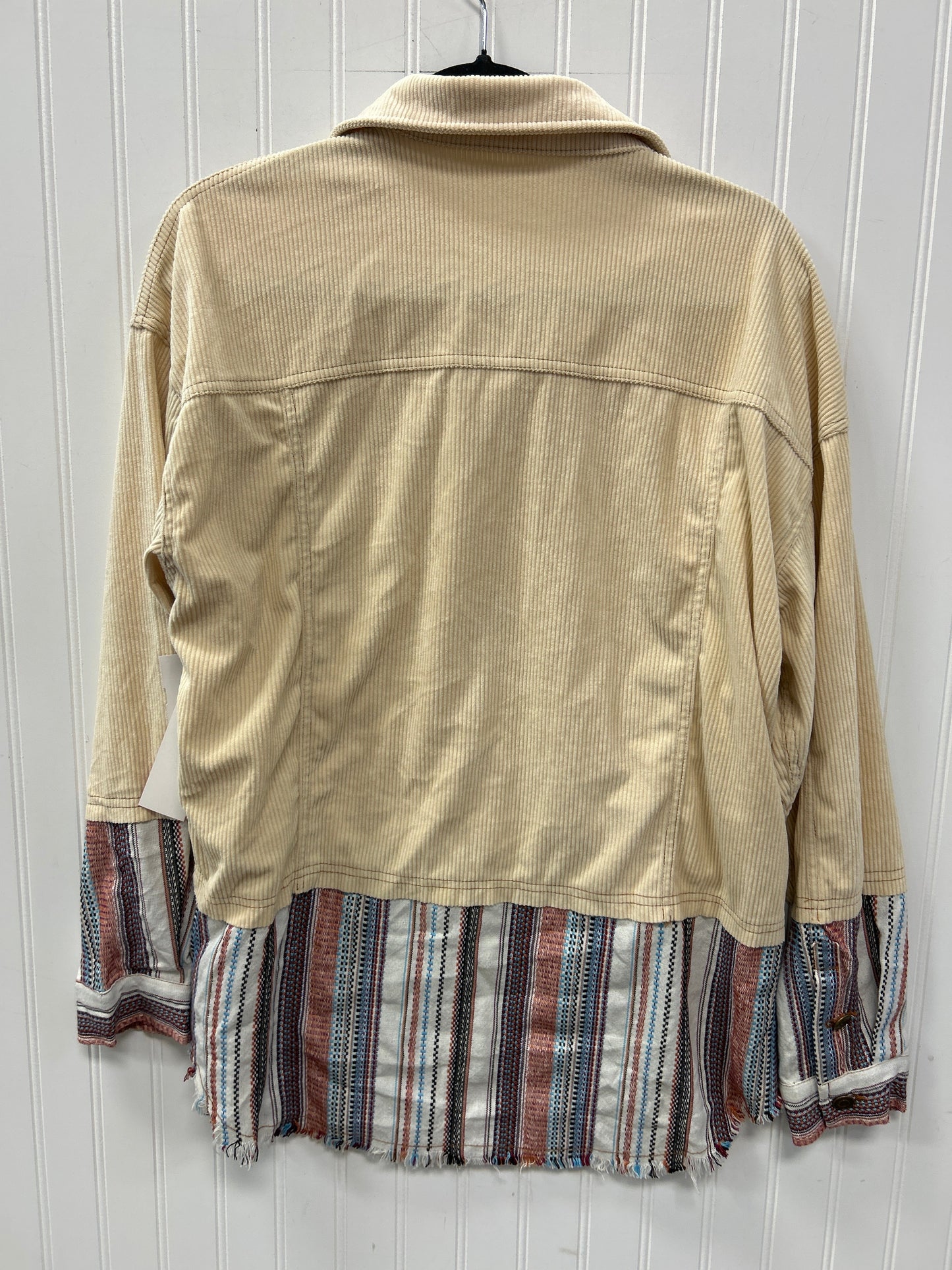 Jacket Other By Clothes Mentor In Cream, Size:L
