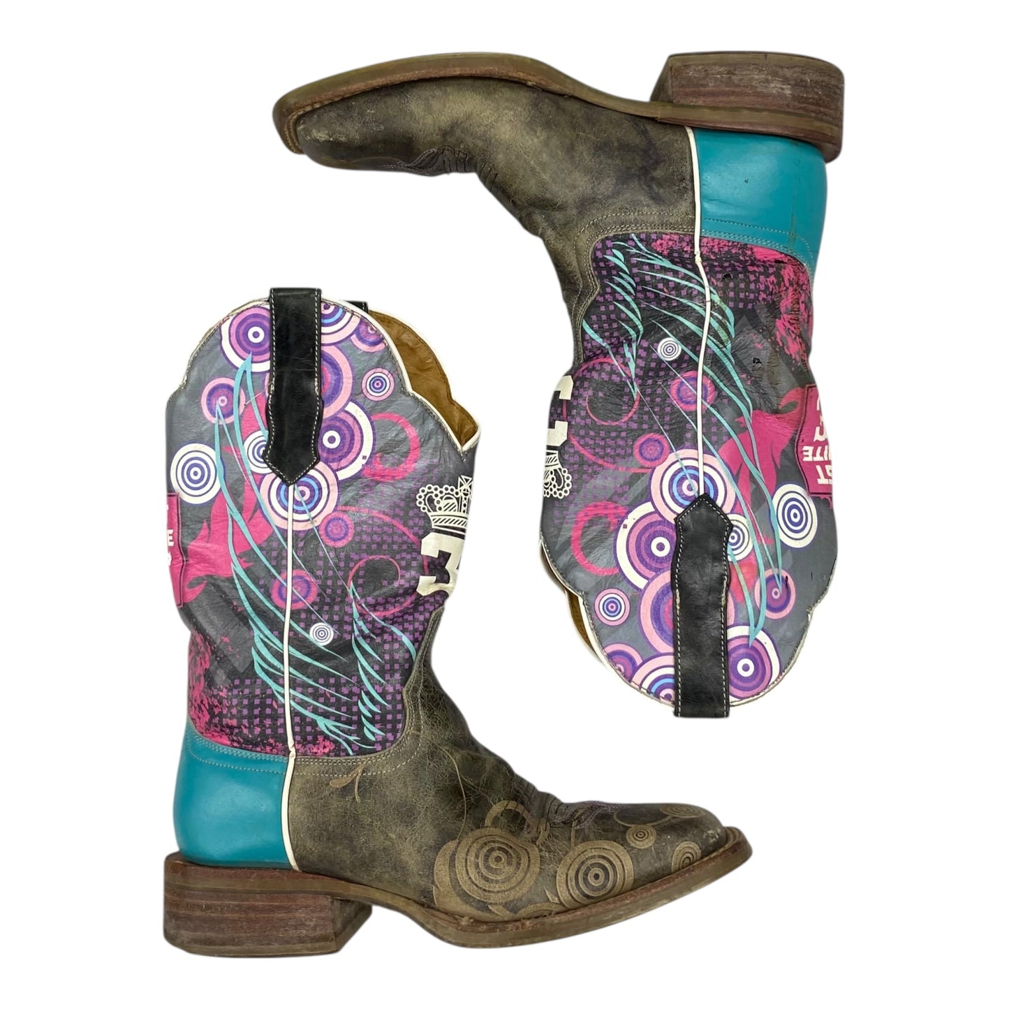 Boots Western By Cmc In Multi, Size:6