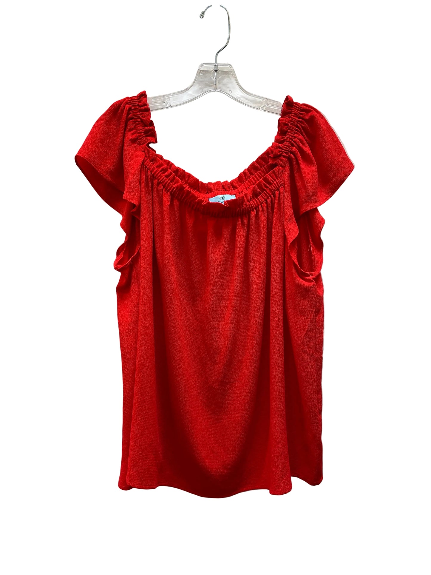 Top Sleeveless Basic By Cece In Red, Size:Xl