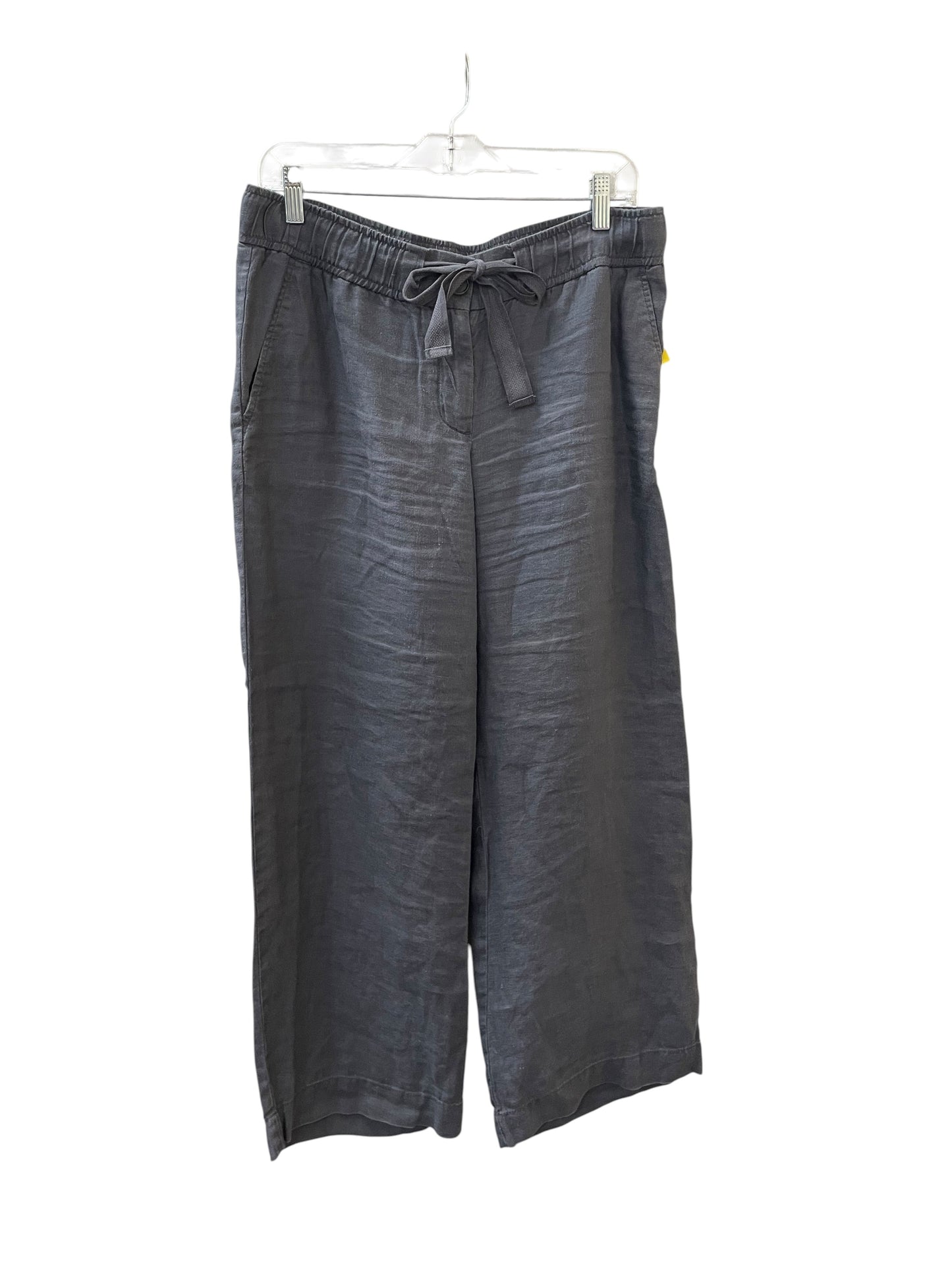Pants Linen By Loft In Grey, Size:6