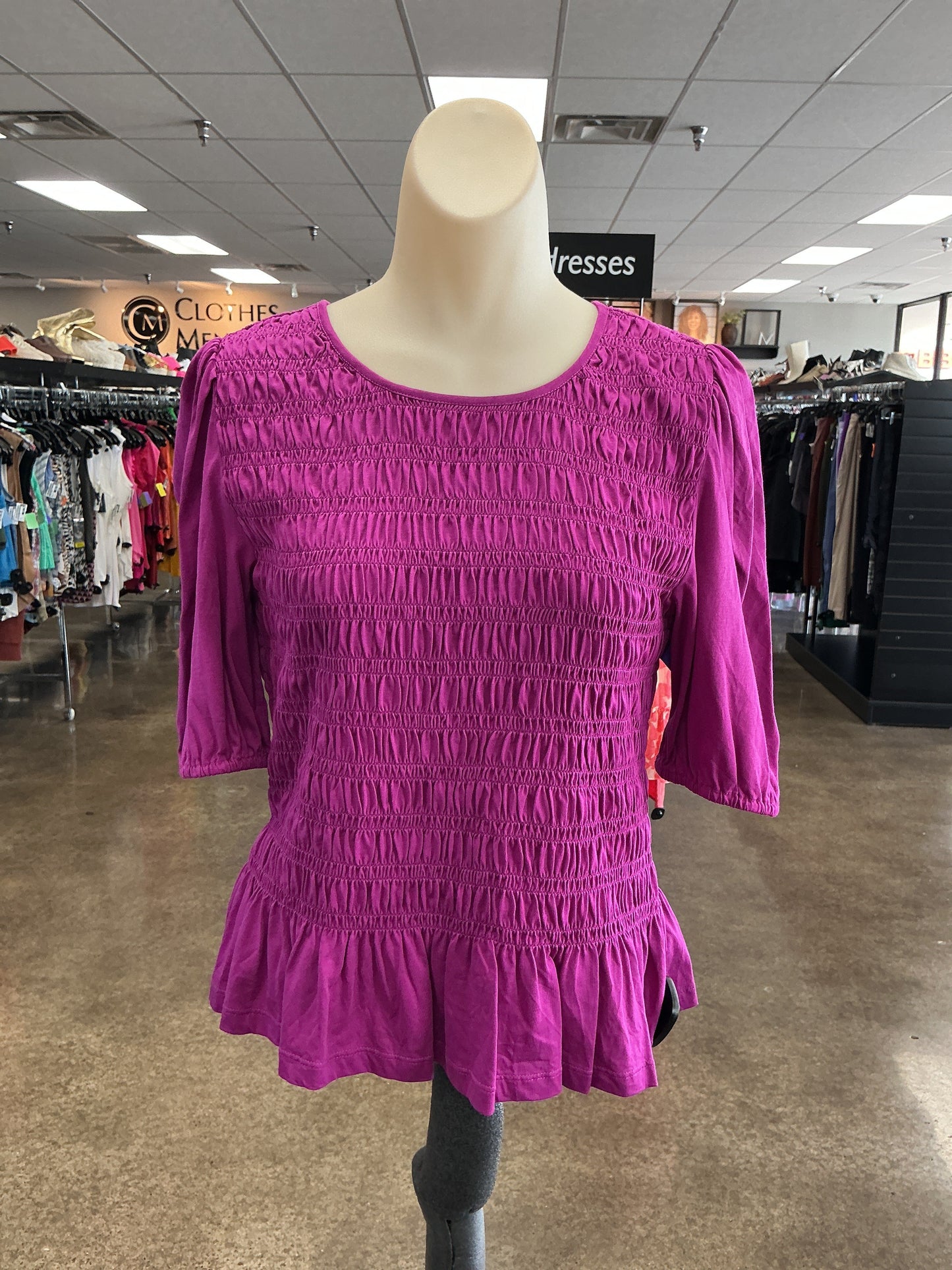Top Ss By Ann Taylor In Purple, Size:M
