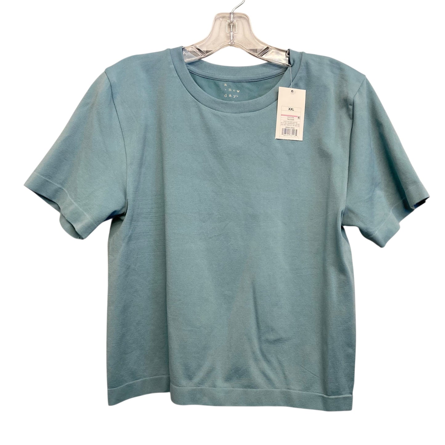 Athletic Top Ss By A New Day In Green, Size:1X