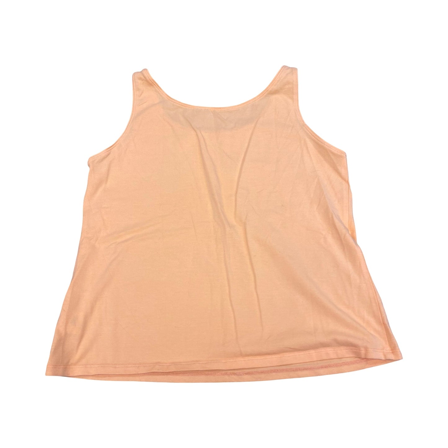 Top Sleeveless Designer By Eileen Fisher In Orange, Size:M