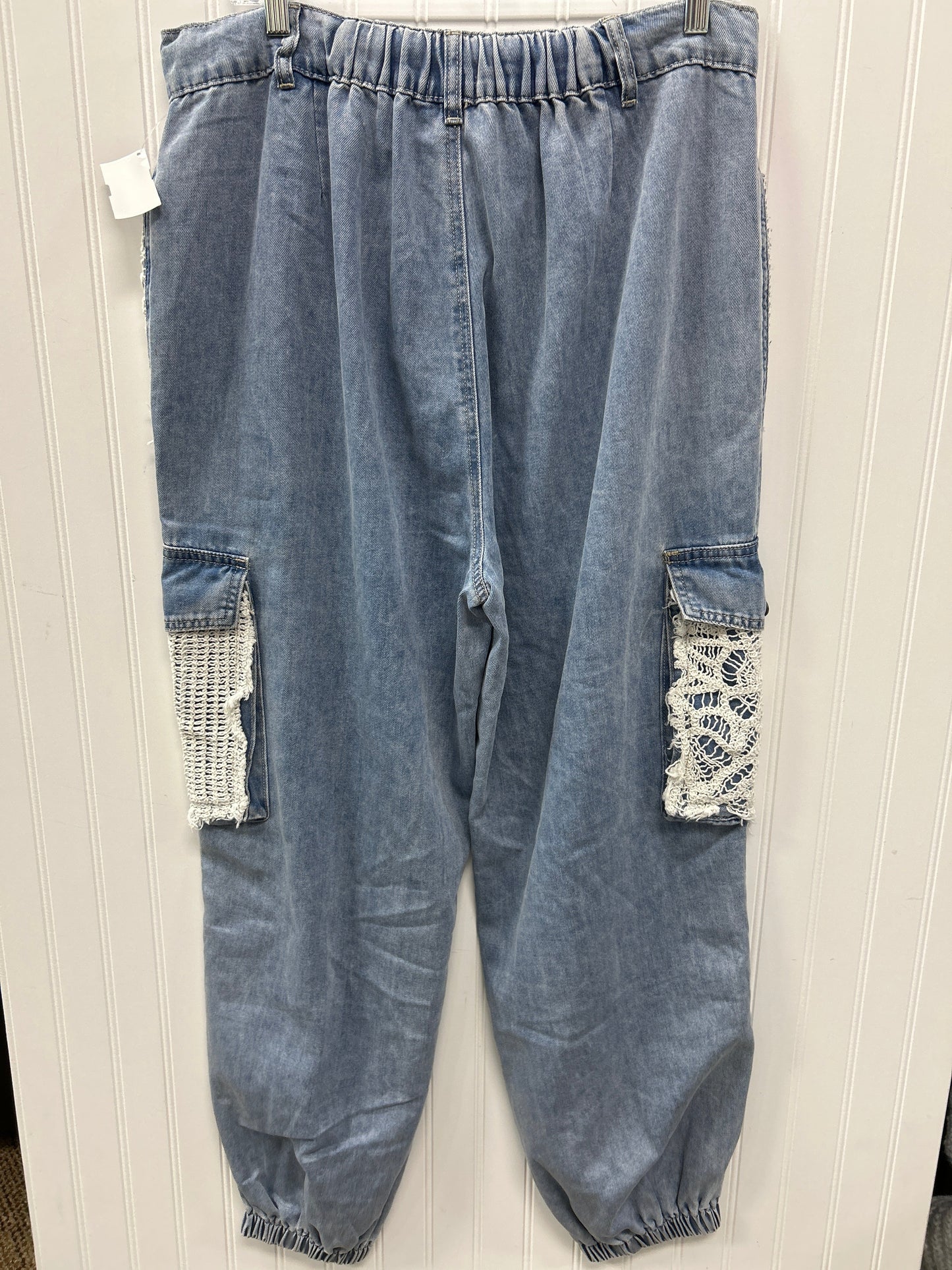 Pants Joggers By Pol In Blue Denim, Size:L