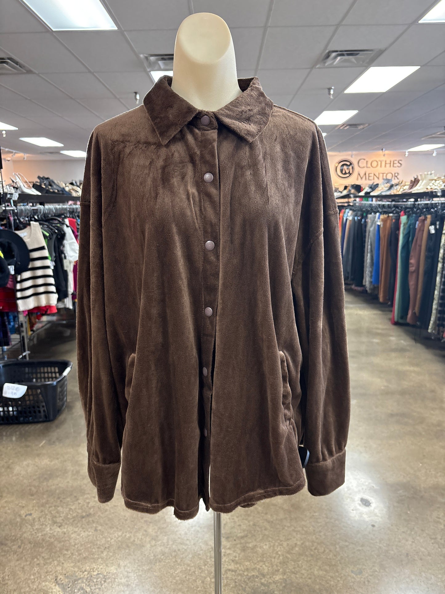 Top Ls By Le Lis In Brown, Size:L