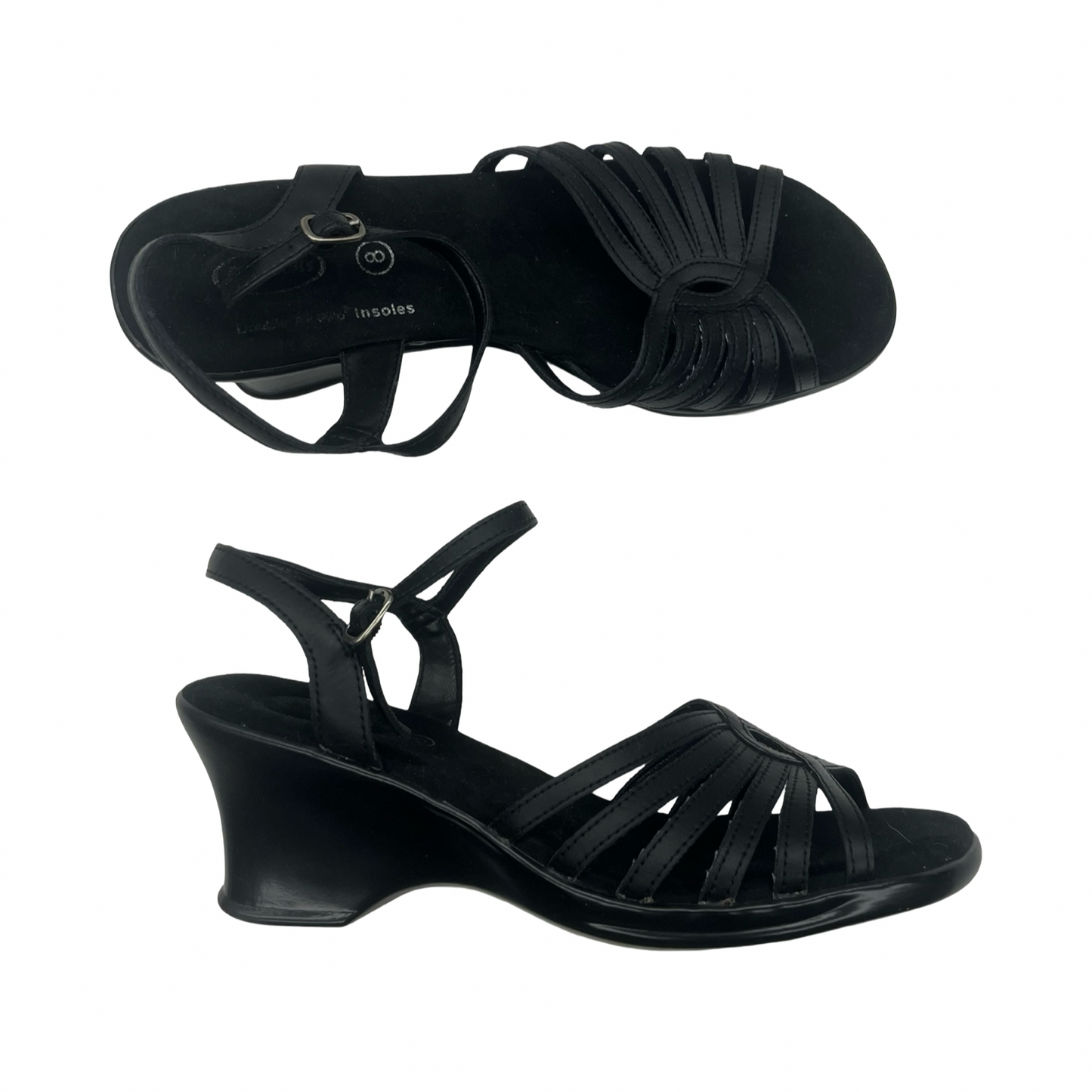 Sandals Heels Block By Dr Scholls In Black, Size:8