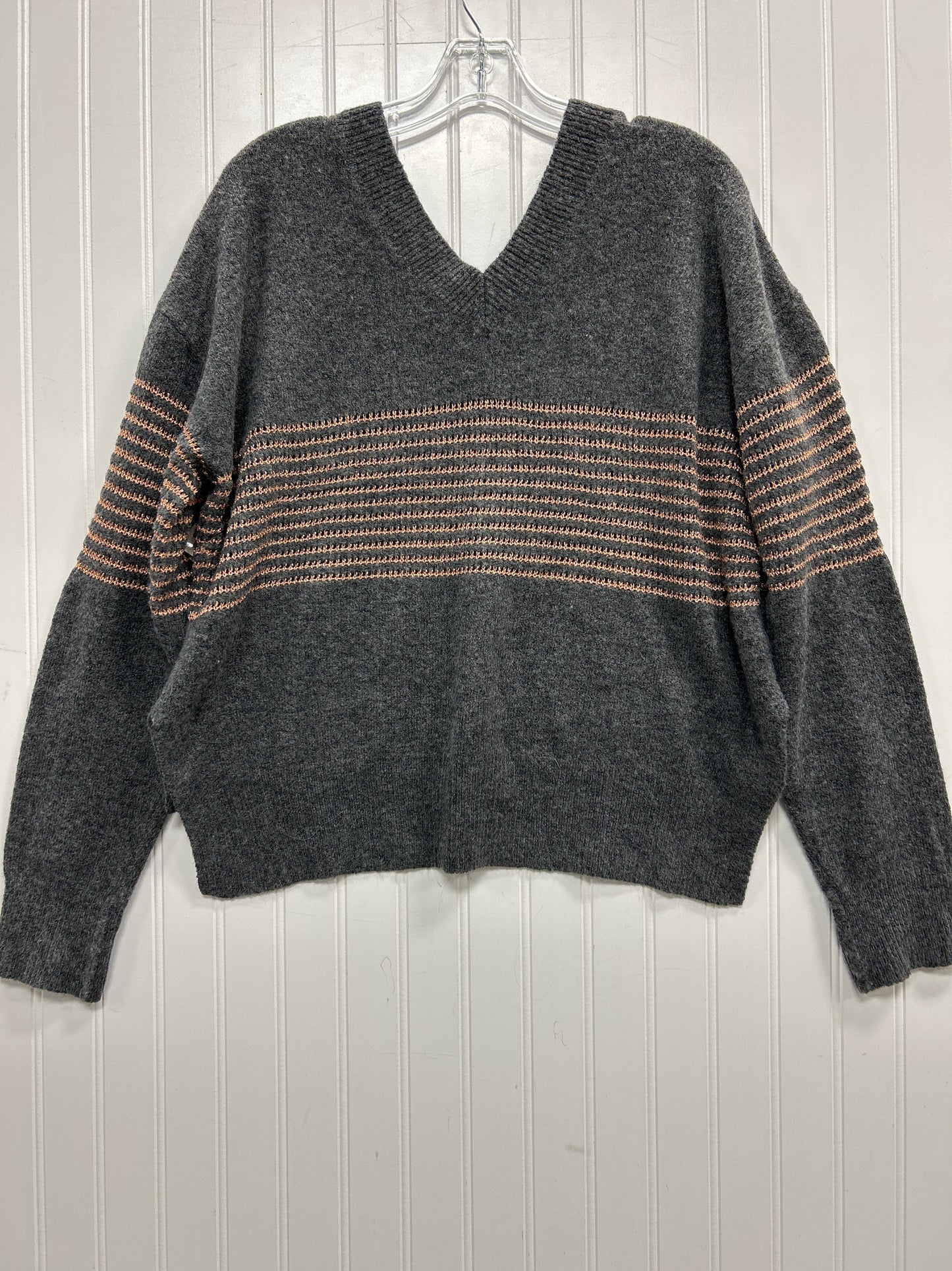 Sweater By Democracy In Grey, Size:L