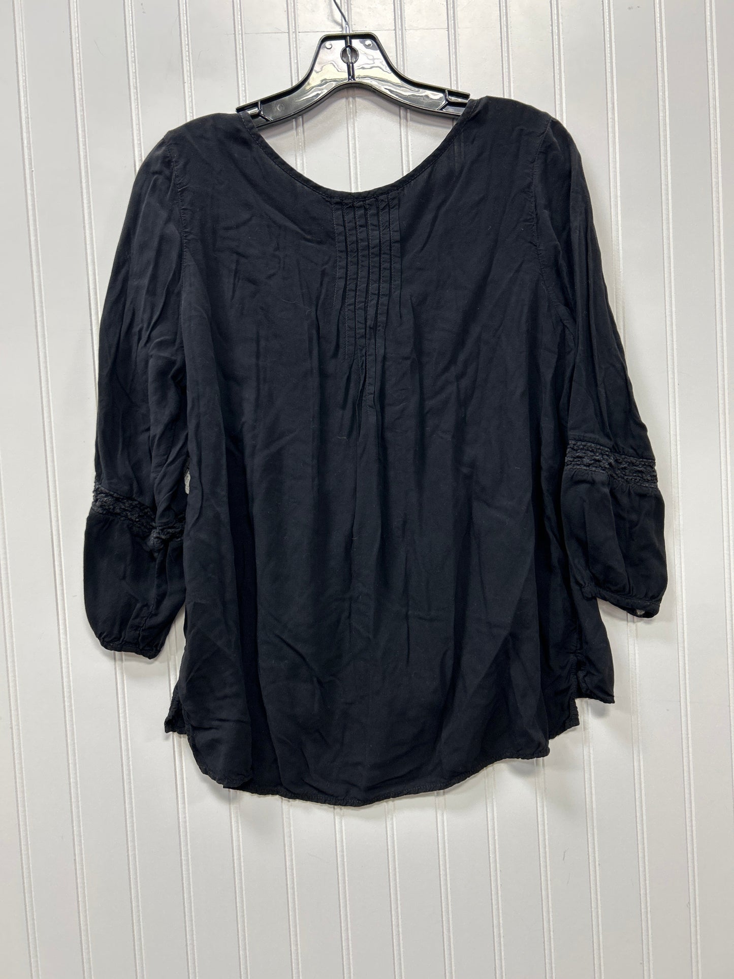 Blouse Ls By American Eagle In Black, Size:S