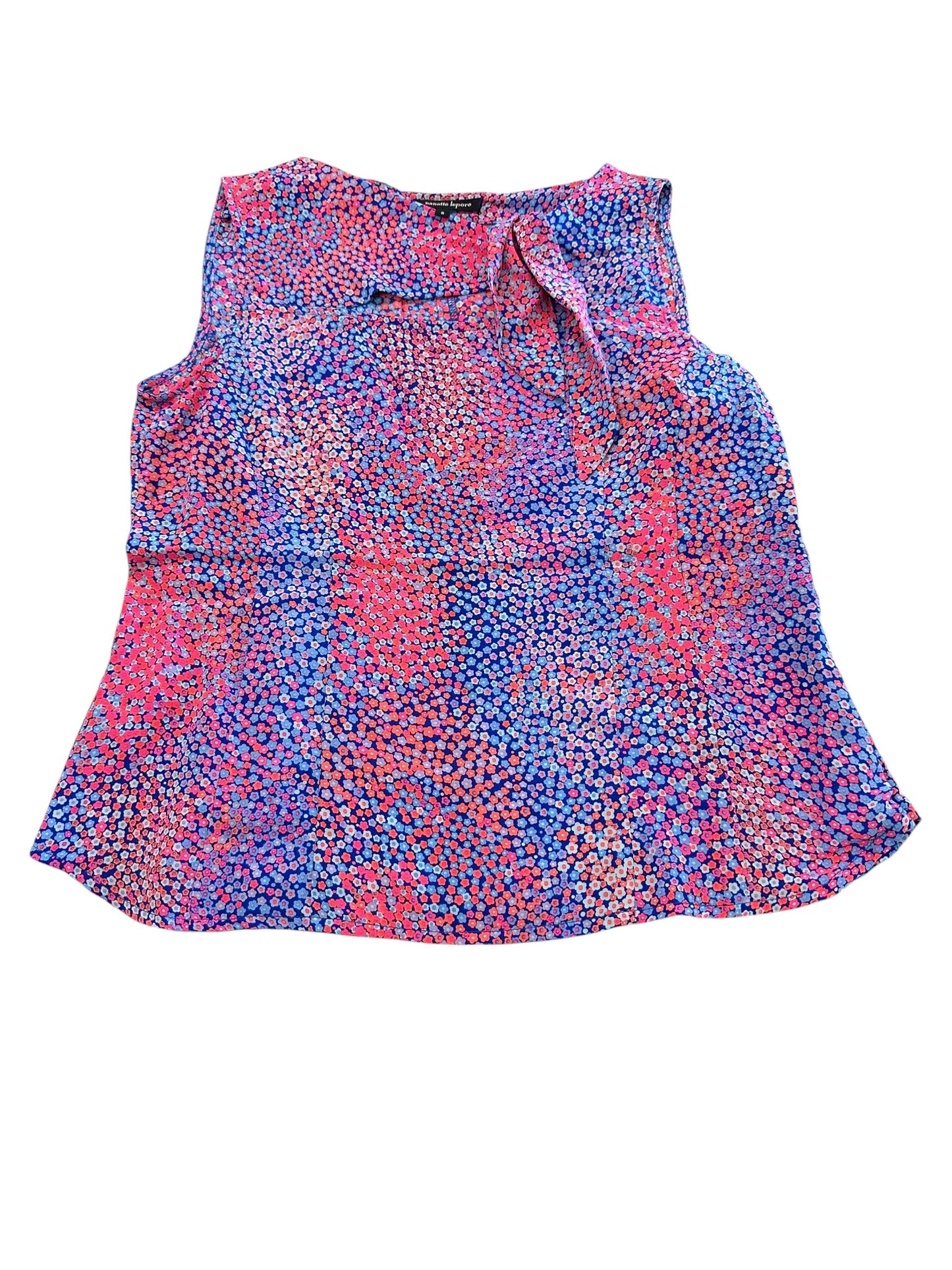 Blouse Sleeveless By Nanette Lepore In Blue & Pink, Size:6