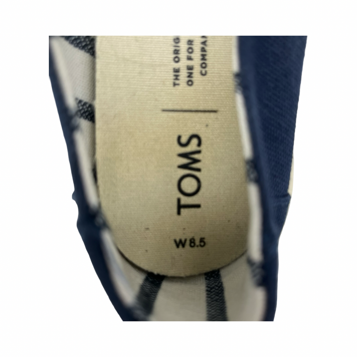 Shoes Flats By Toms In Navy, Size:8.5