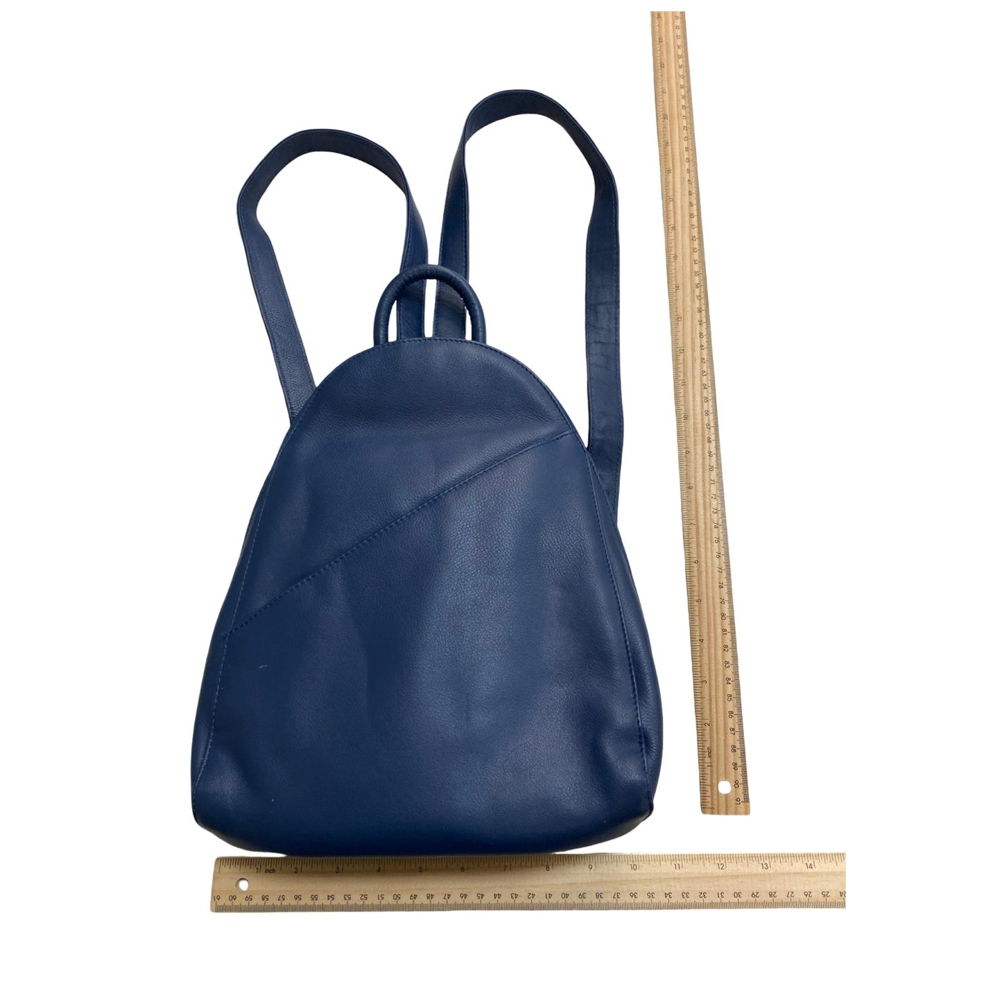 Backpack Leather By Cmc In Blue, Size:Medium