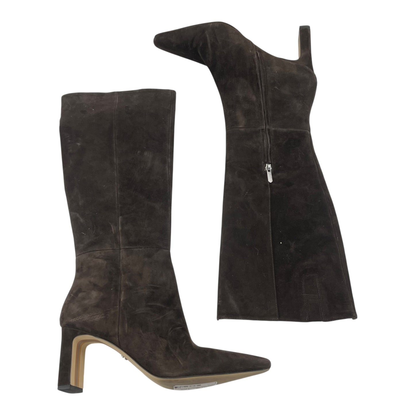 Boots Leather By Sam Edelman In Brown, Size:12