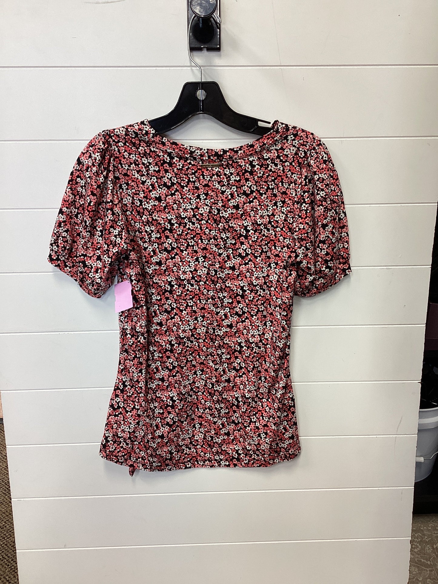 Top Ss By Michael By Michael Kors In Floral Print, Size:M