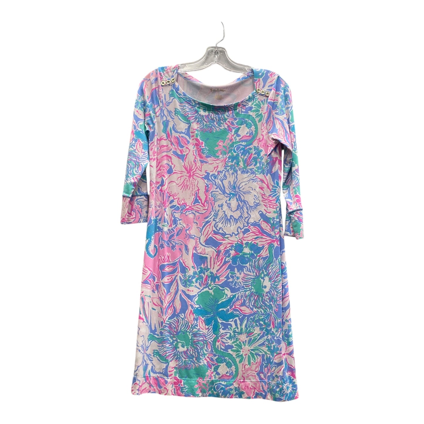 Dress Designer By Lilly Pulitzer In Blue & Pink, Size:S
