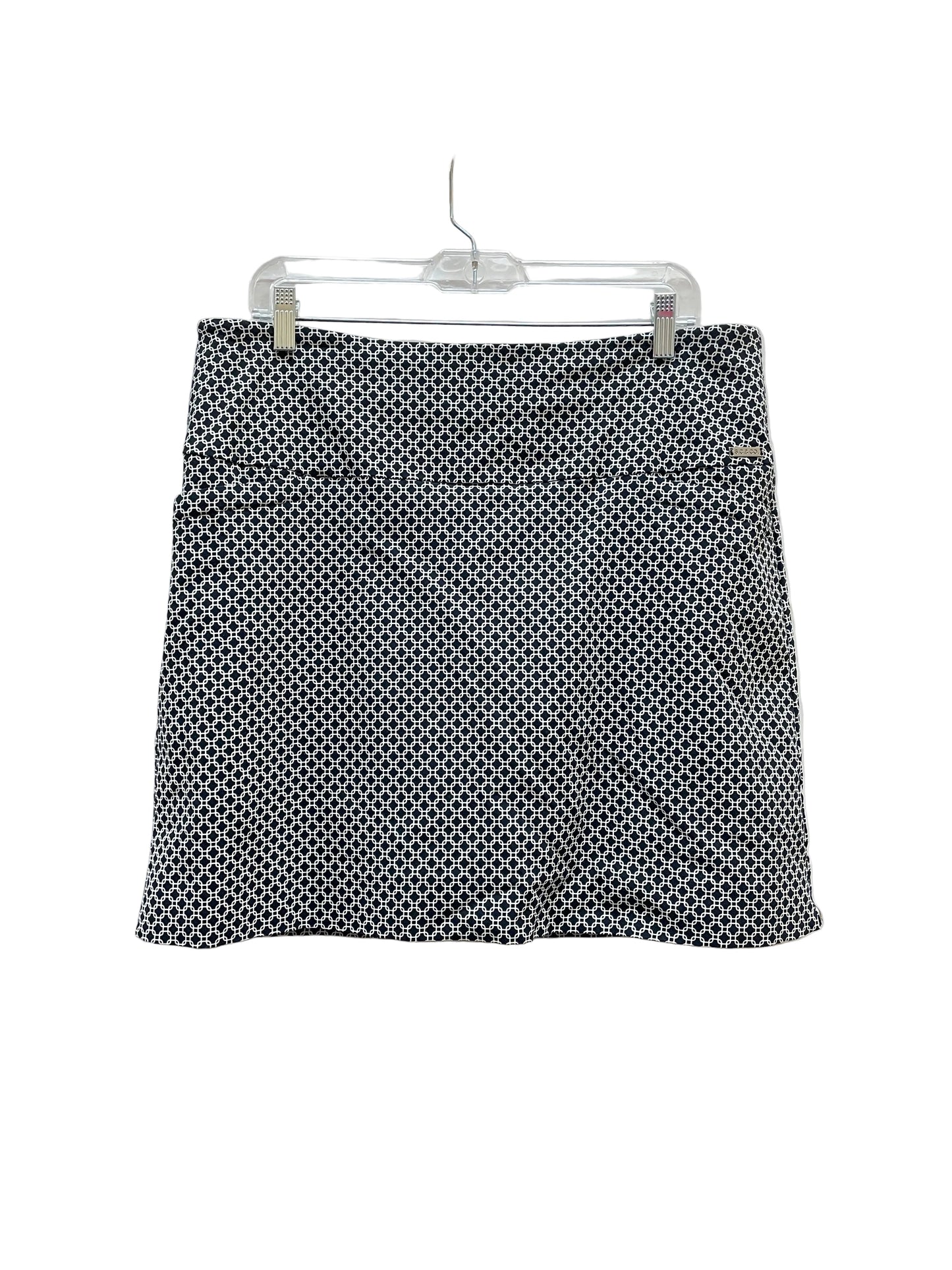 Skort By S.C.&CO In Black & White, Size:Xl