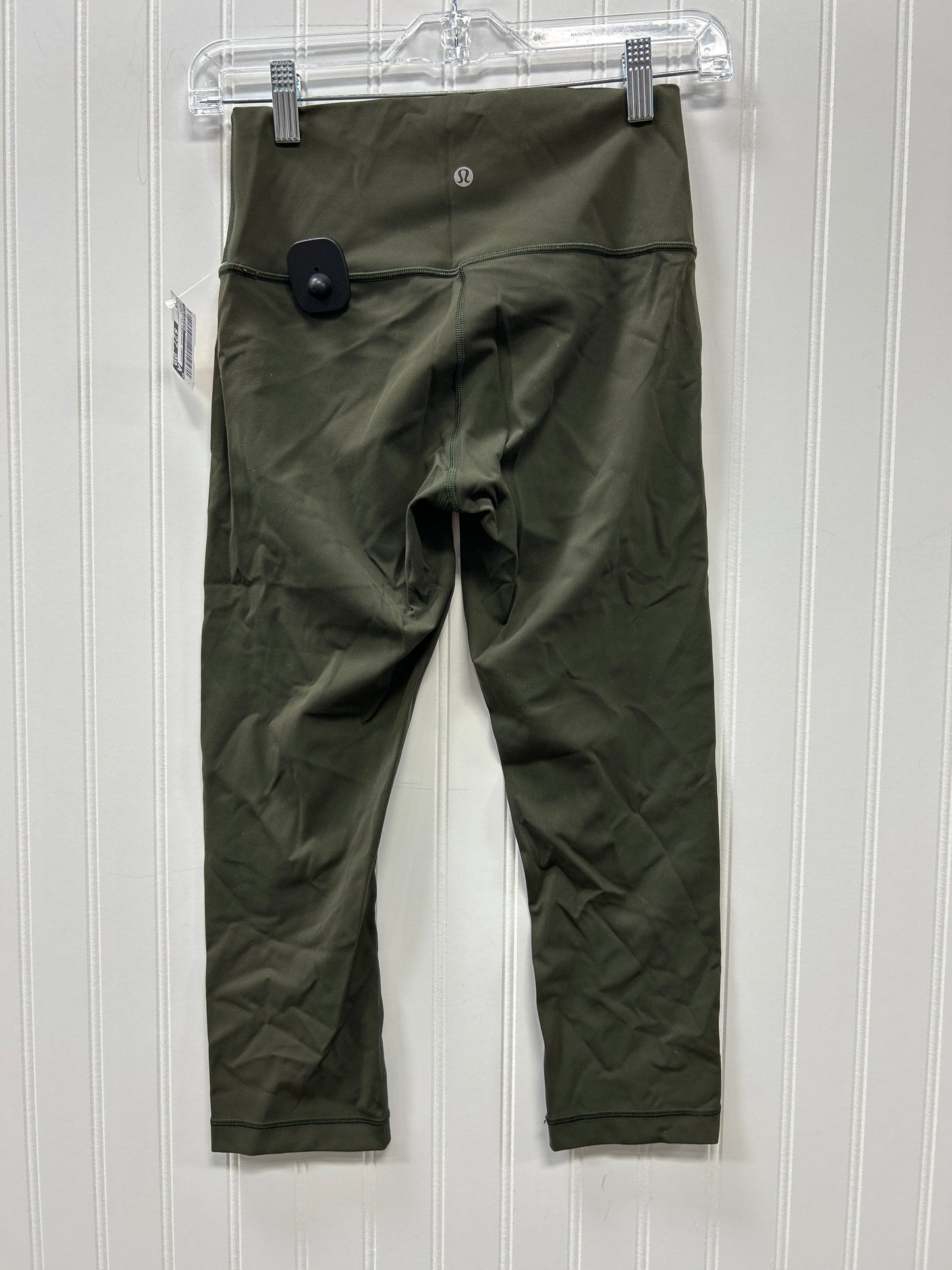 Athletic Leggings Capris By Lululemon In Green, Size:6