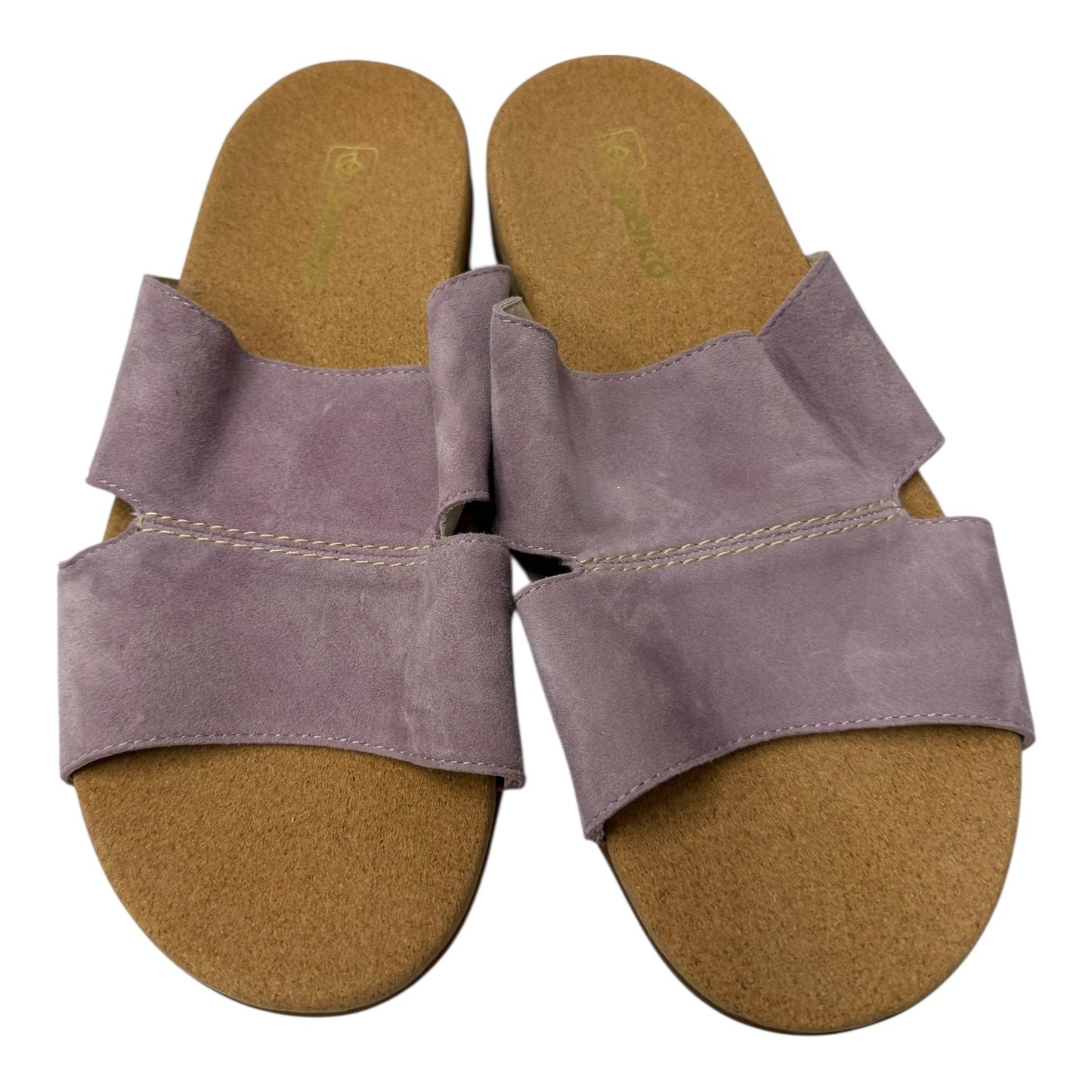 Sandals Flats By Spenco In Purple, Size:10