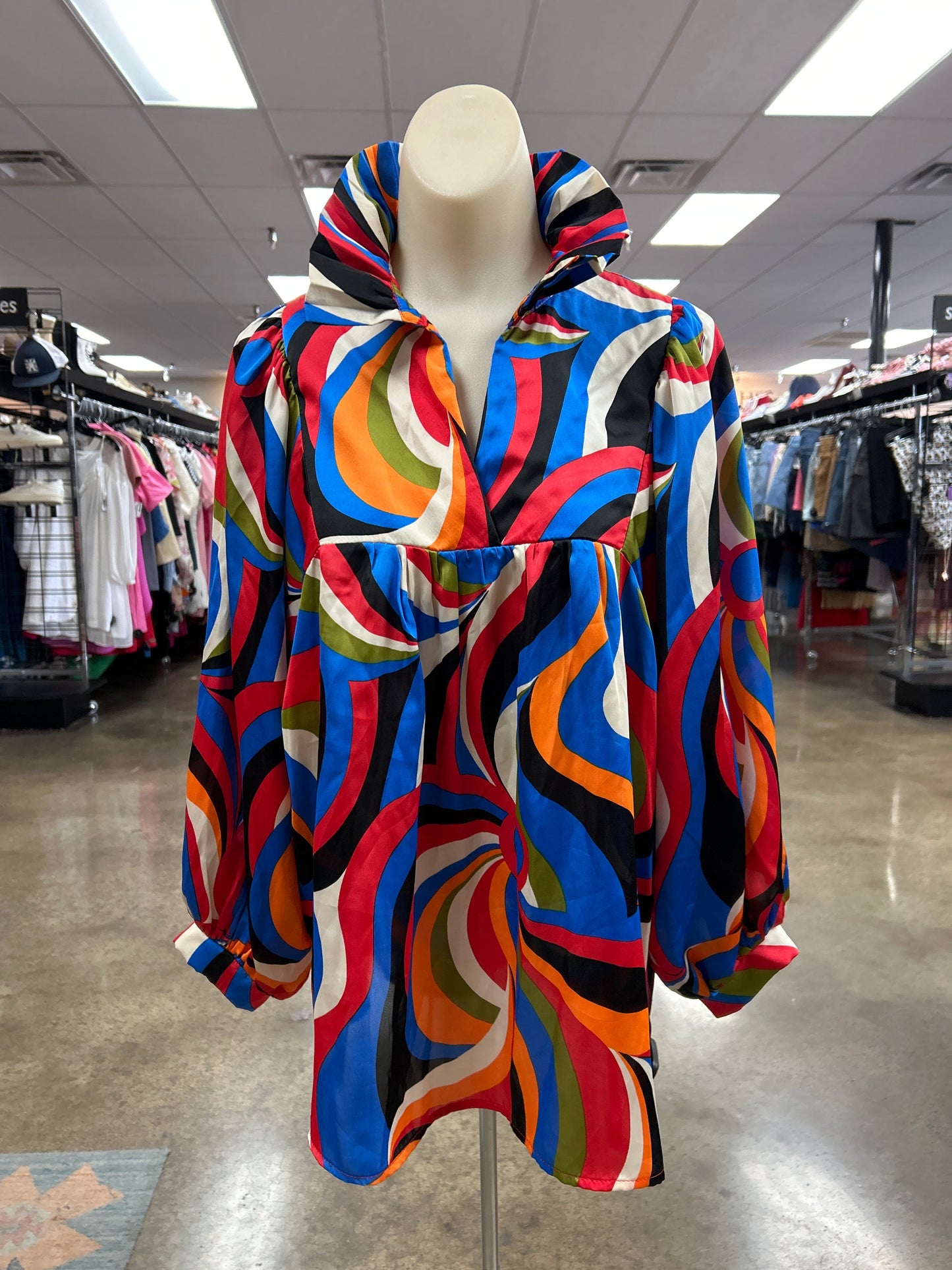 Top Ls By Adrienne In Multi, Size:S