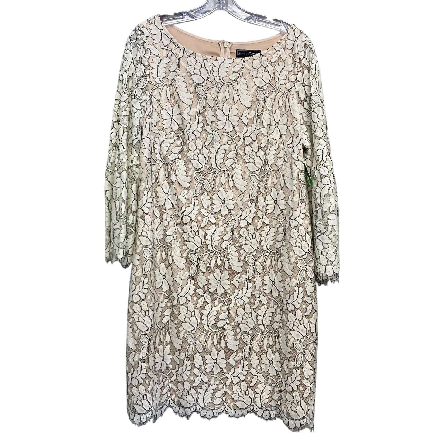 Dress Party Midi By Jessica Howard In Cream, Size:14