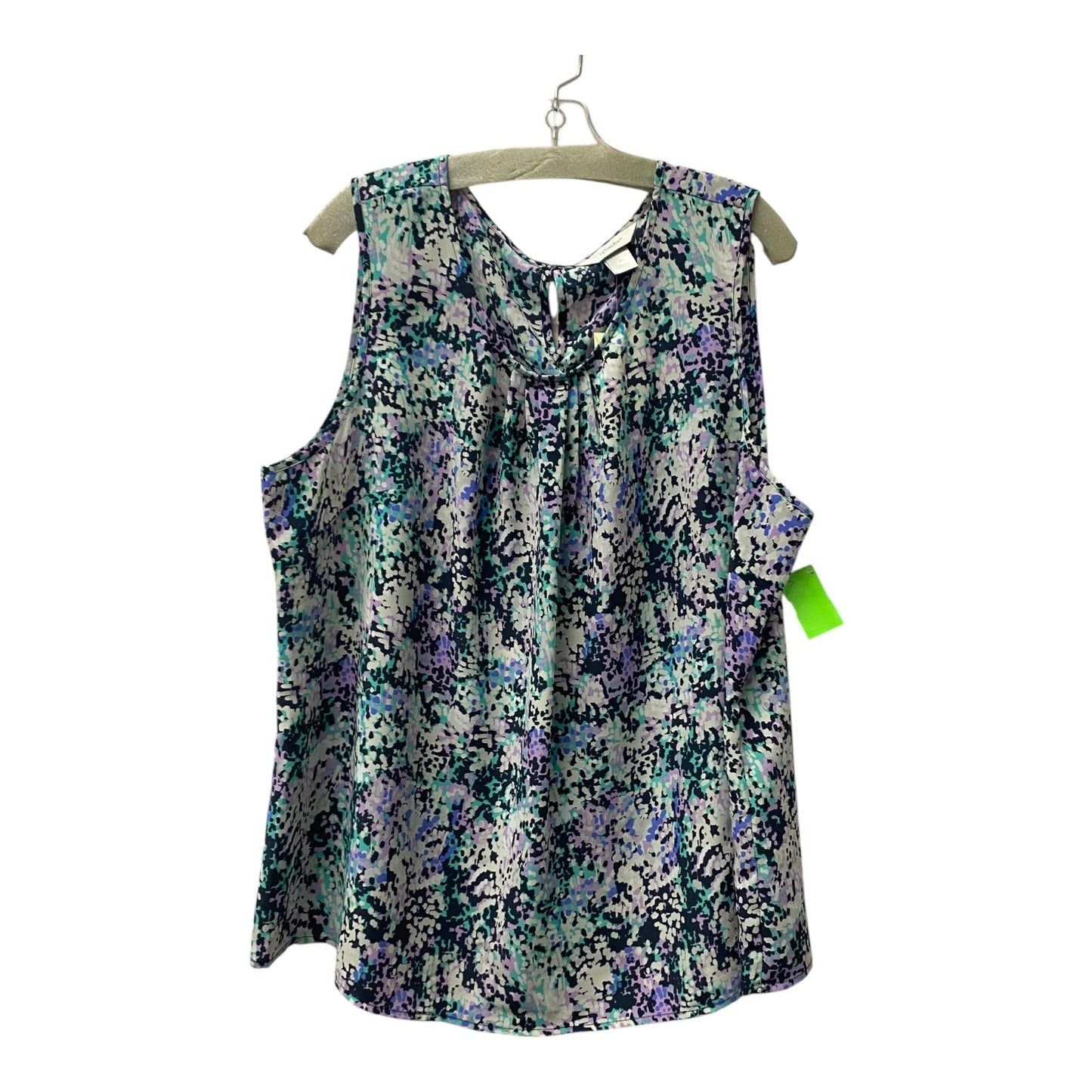 Top Sleeveless By Cj Banks In Purple, Size:2X