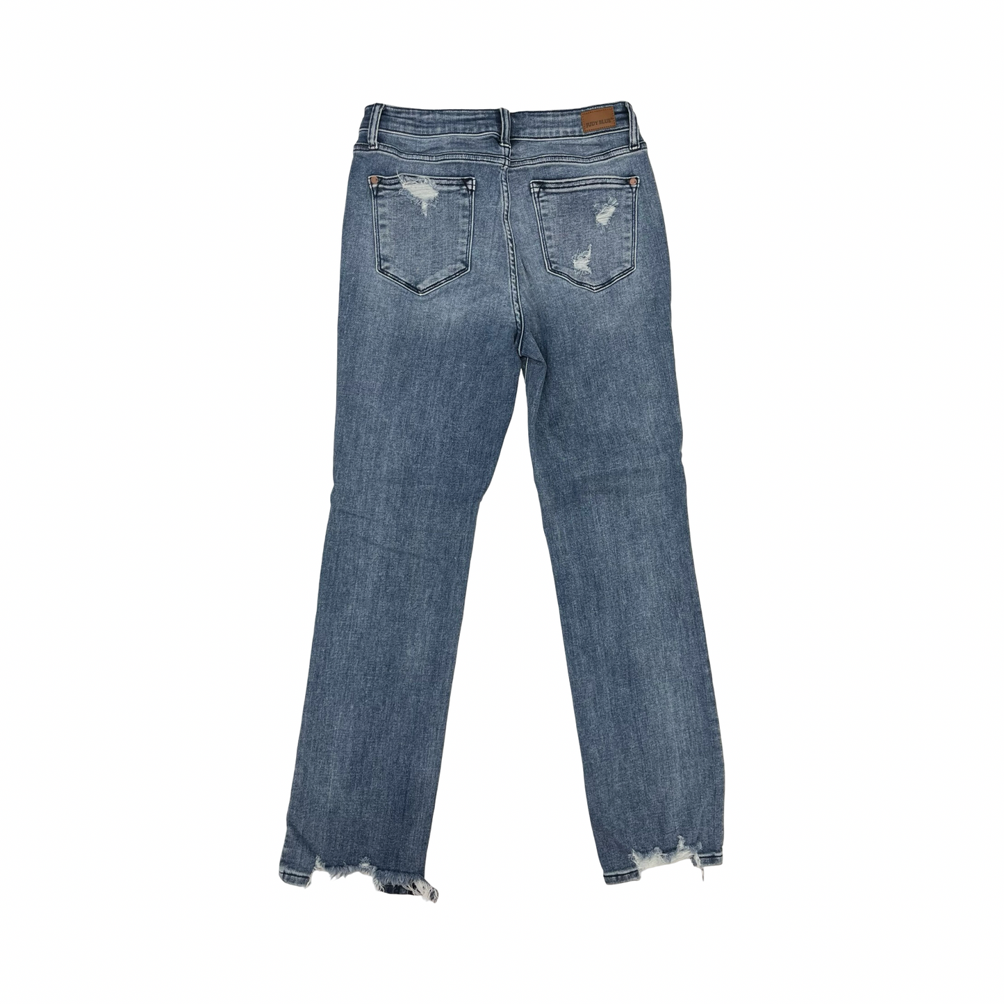 Jeans Straight By Judy Blue In Blue Denim, Size:8