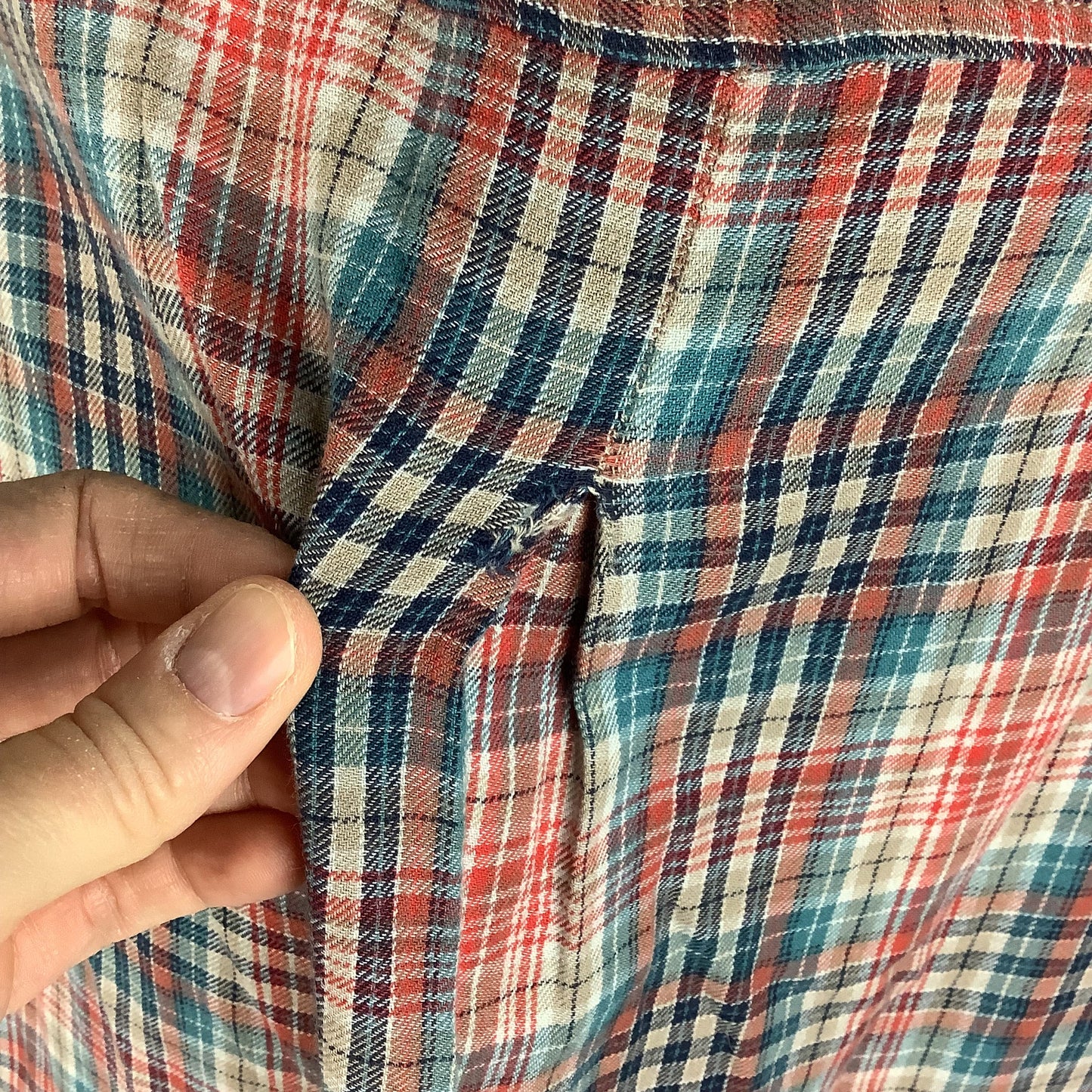 Top Long Sleeve By Toad & Co In Plaid Pattern, Size: L