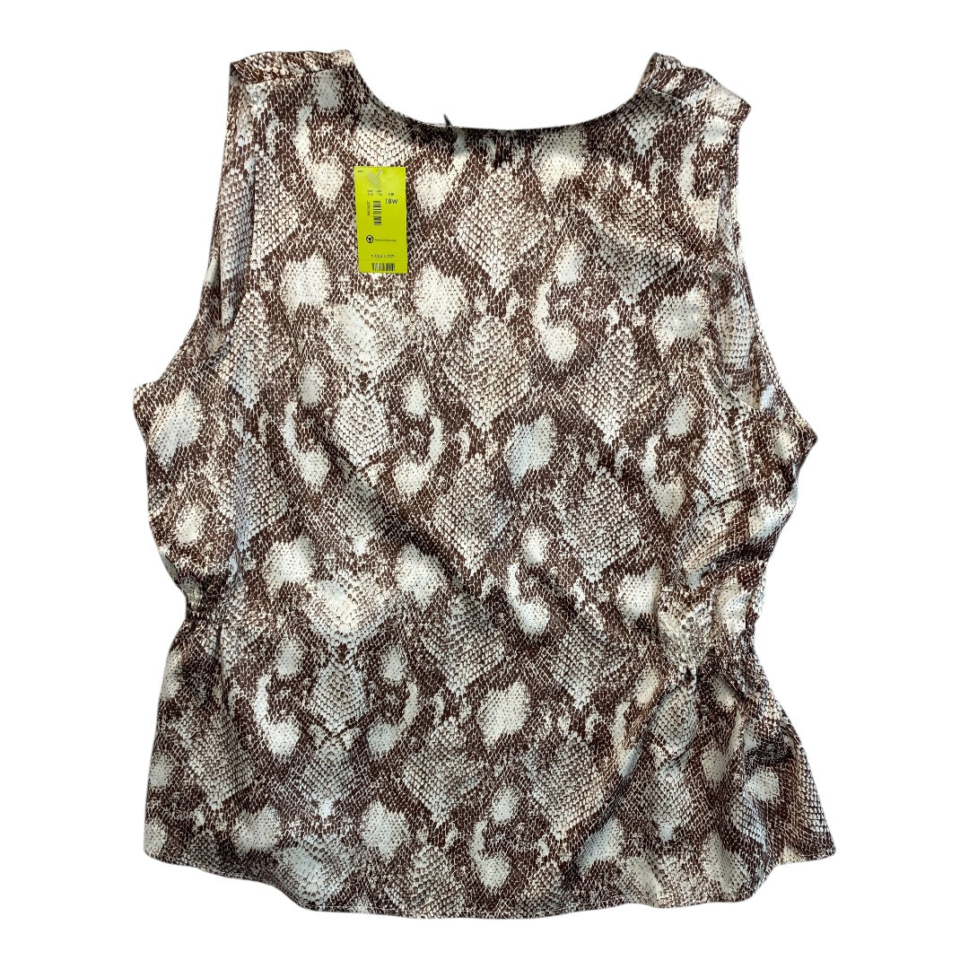 Top Sleeveless By Eloquii In Snakeskin Print, Size:18