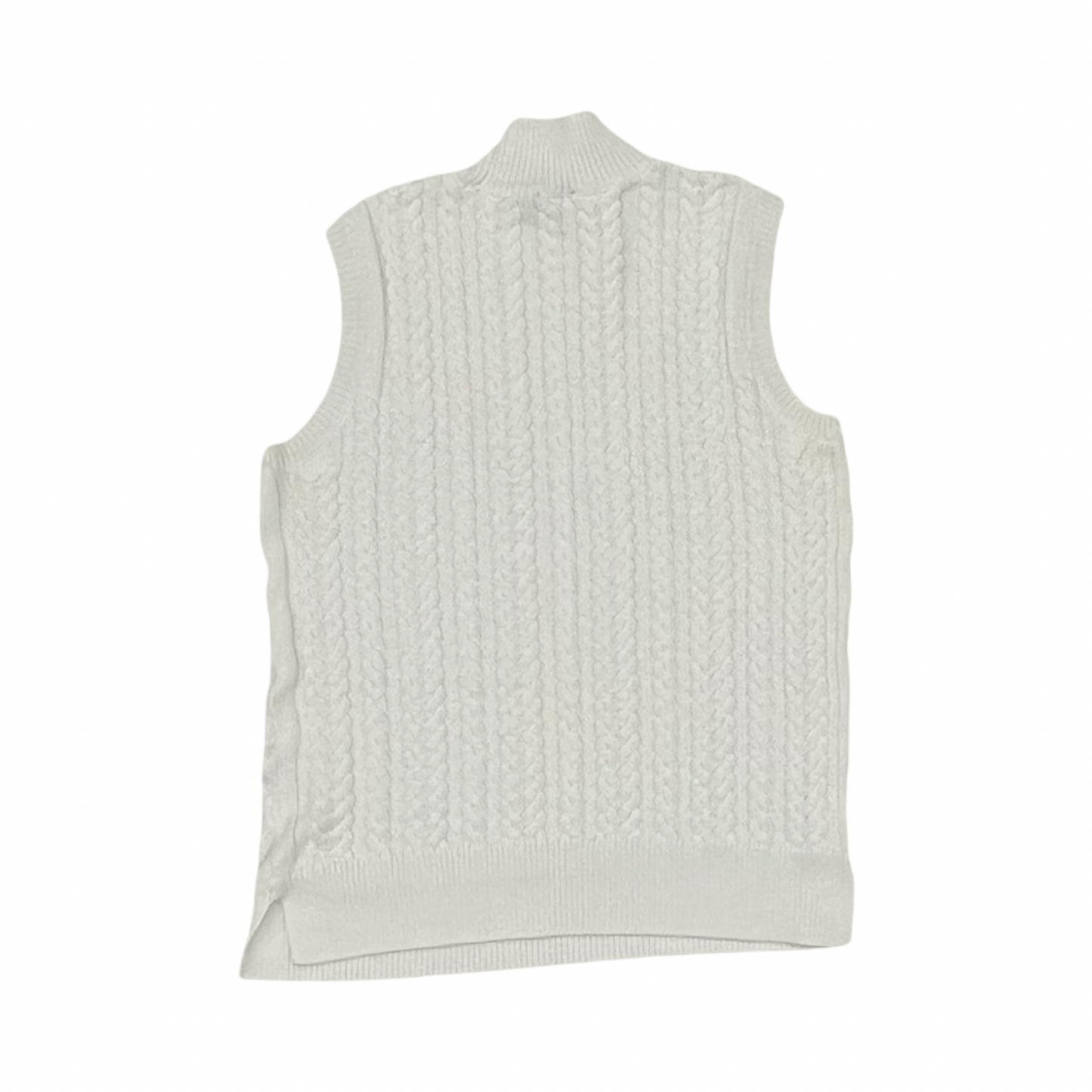 Top Sleeveless By Talbots In White, Size:Sp