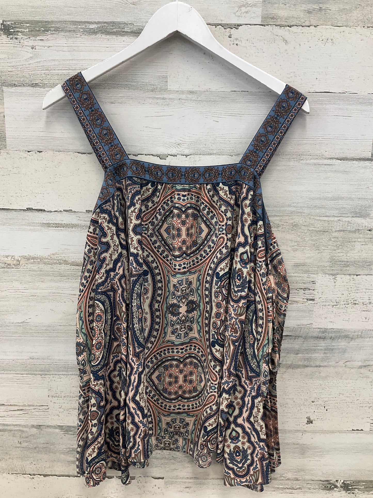 Top 3/4 Sleeve By Bcbgmaxazria In Blue & Orange, Size:S