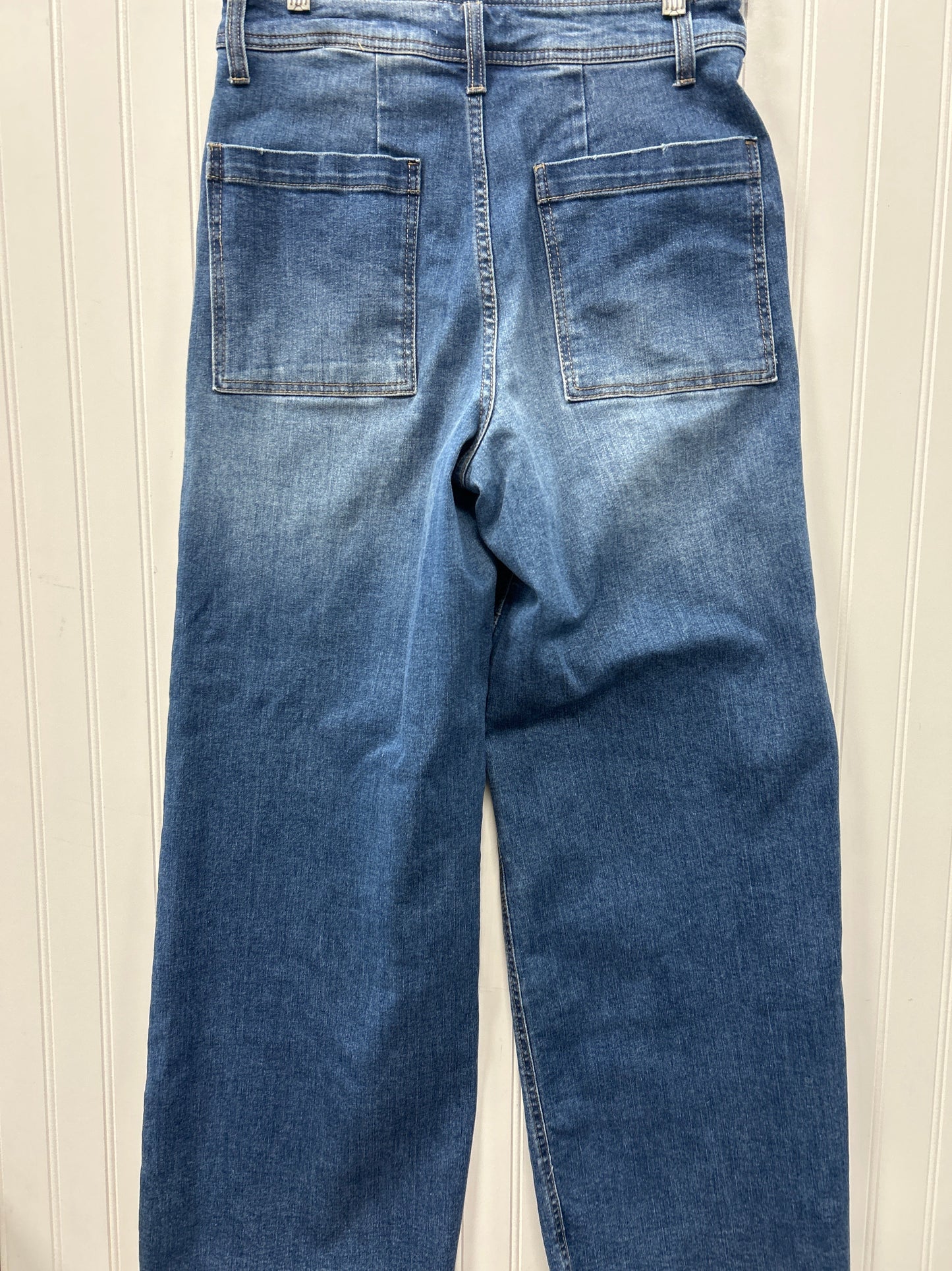 Jeans Wide Leg By Oat In Blue Denim, Size:8