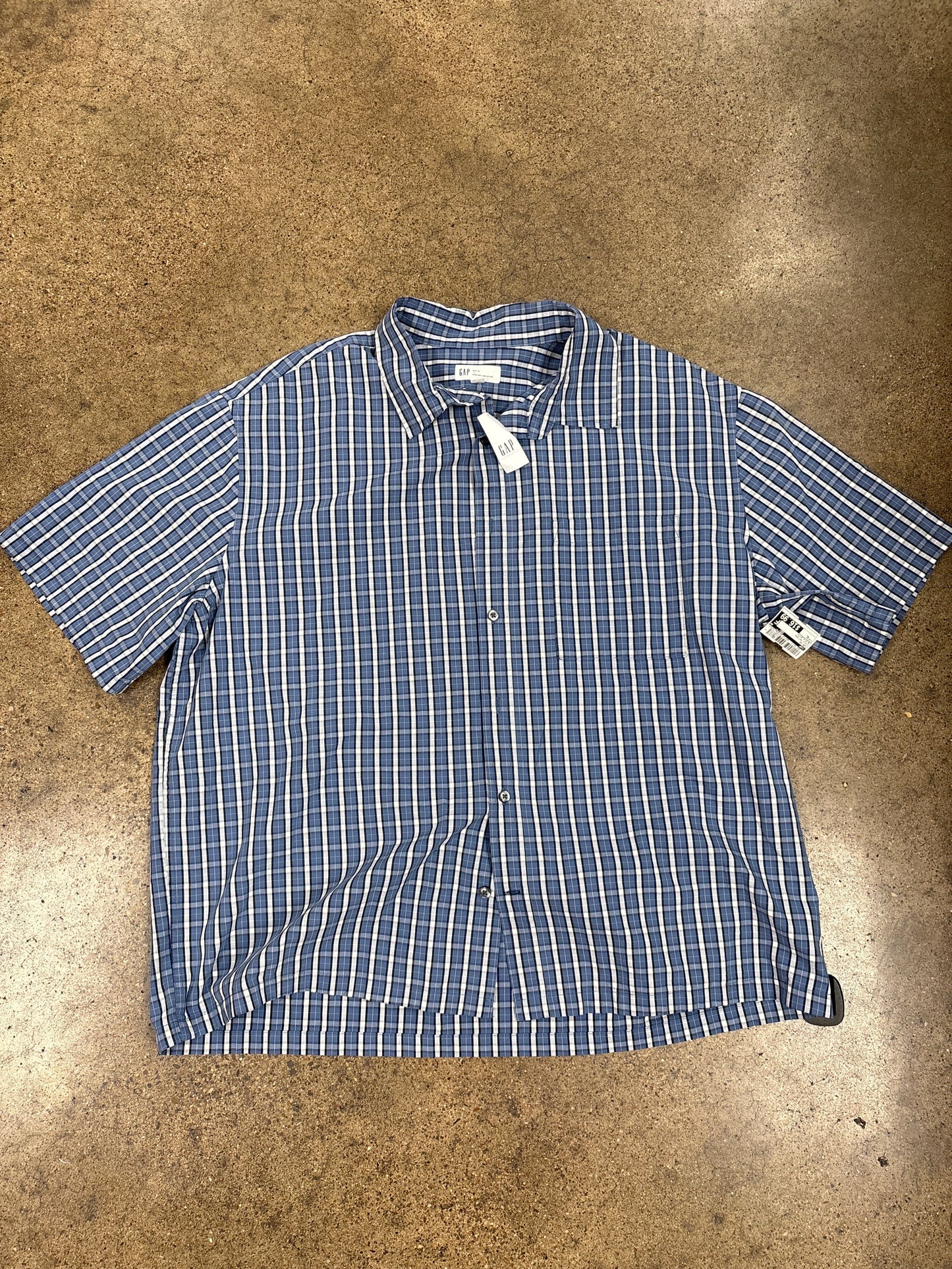 Top Ss By Gap In Plaid Pattern, Size:Xl