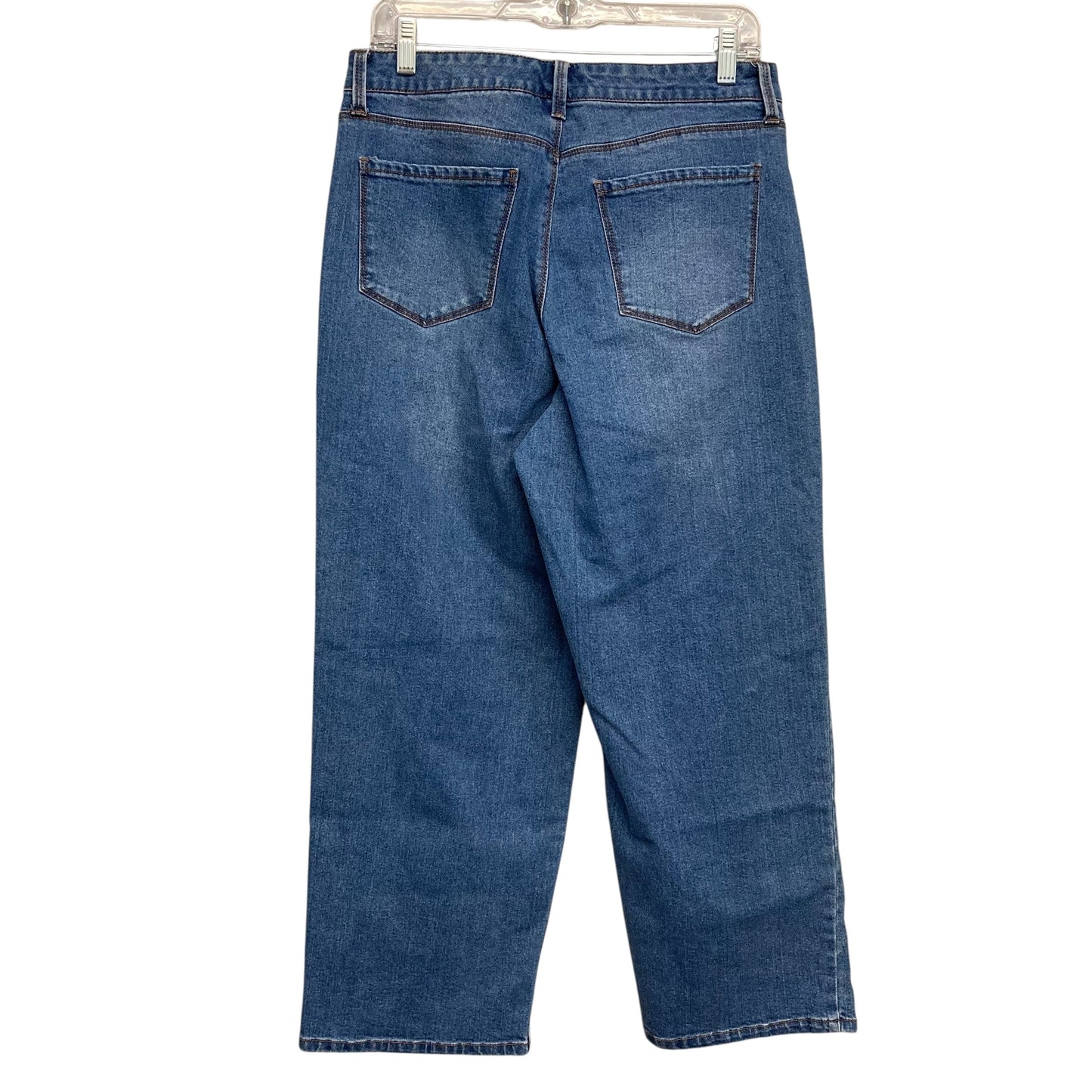 Jeans Wide Leg By Charter Club In Blue Denim, Size:8