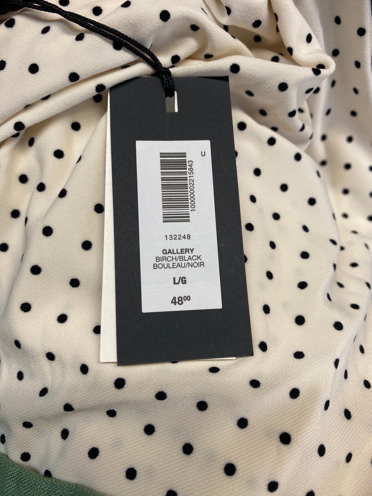 Top Sleeveless By Babaton In Polkadot Pattern, Size: L