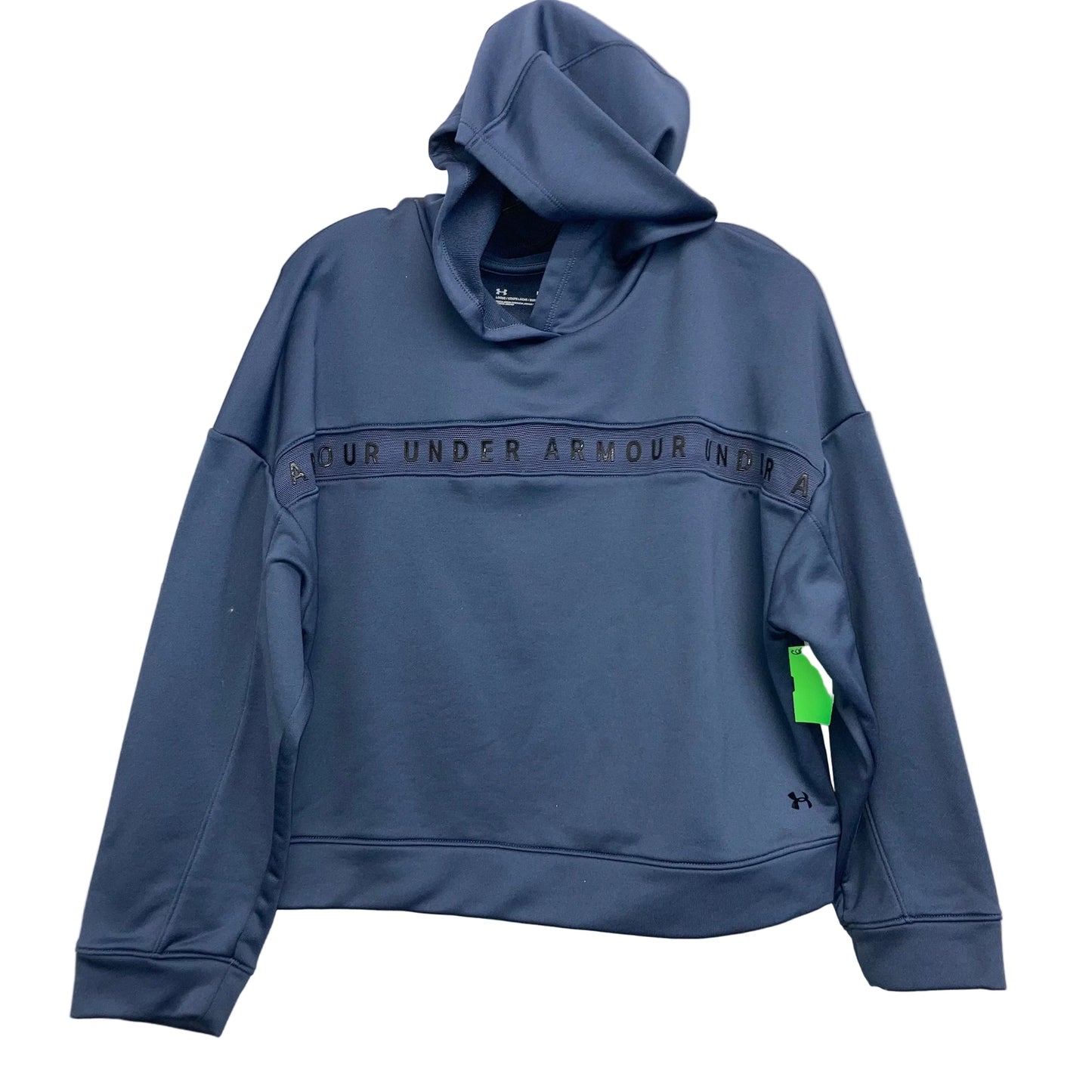 Athletic Sweatshirt Hoodie By Under Armour In Blue, Size:M