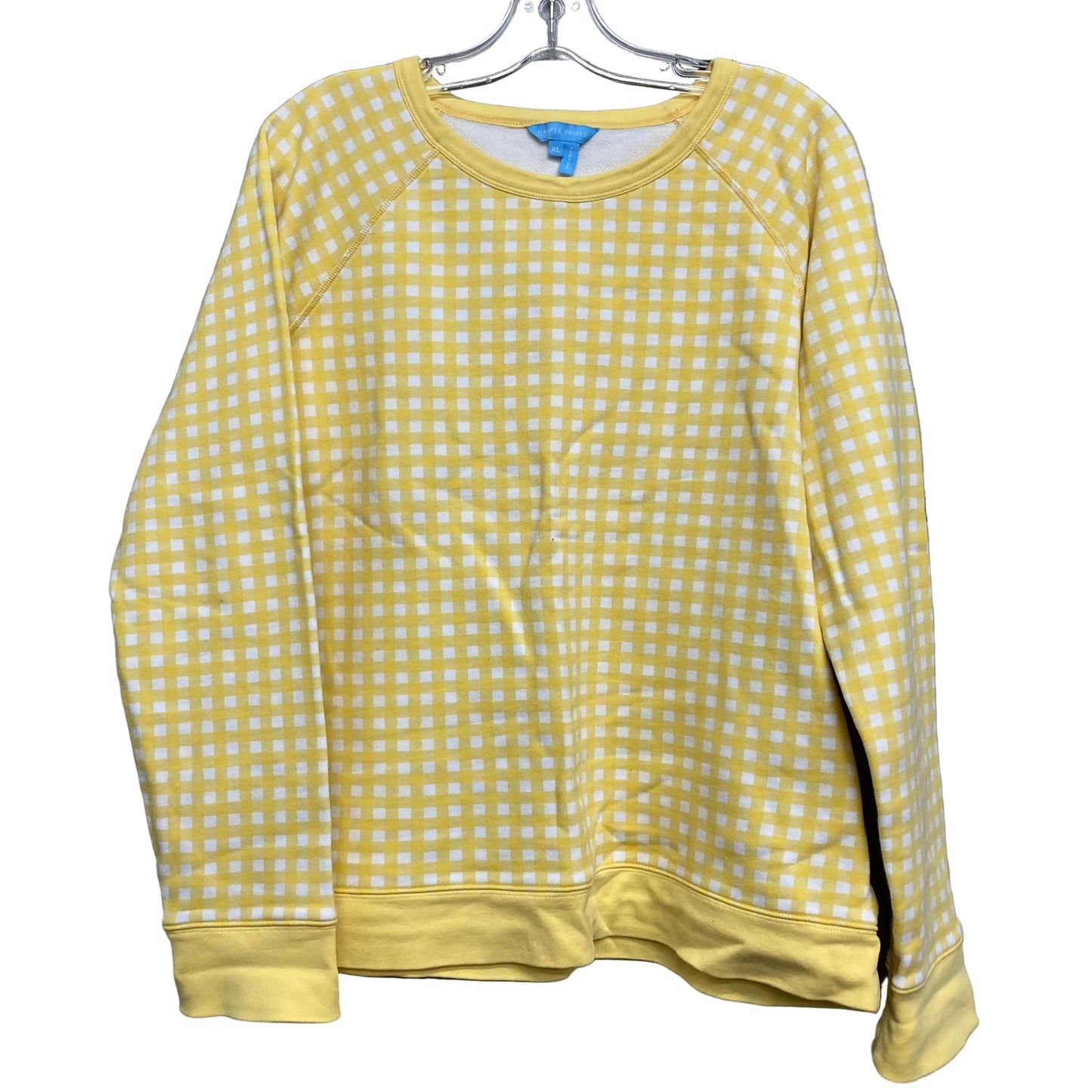 Sweatshirt Crewneck By Draper James In Plaid Pattern, Size:Xl