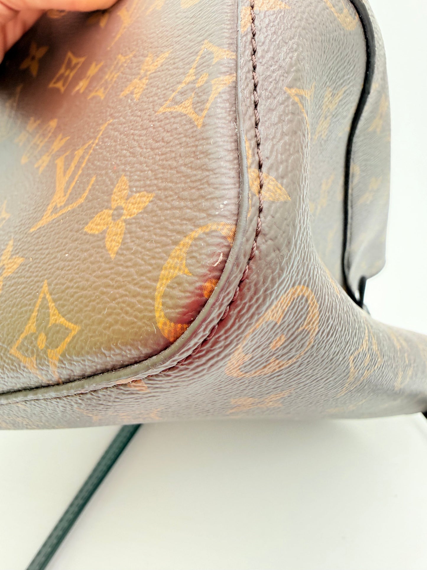 Crossbody Luxury Designer By Louis Vuitton In Black & Brown, Size:Medium