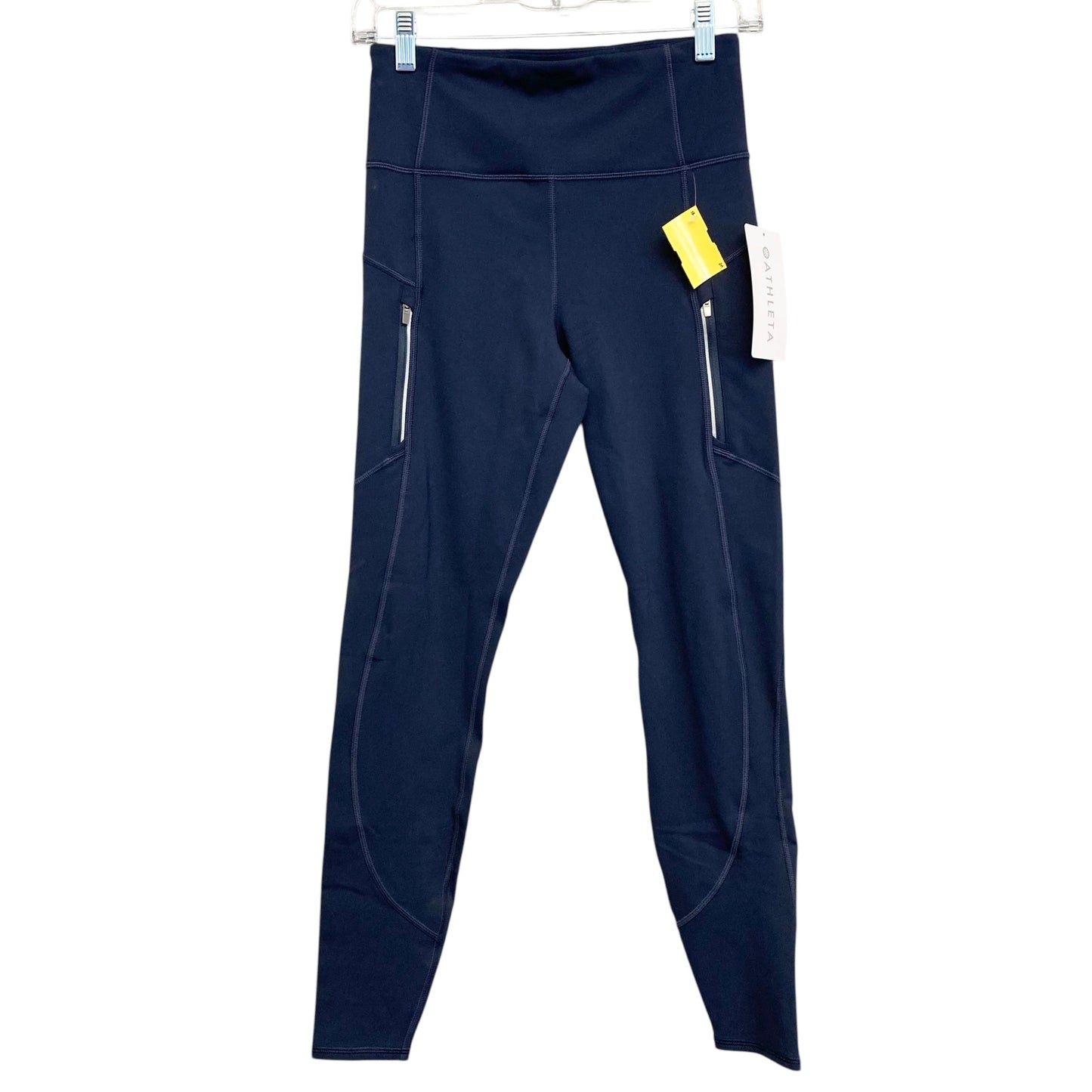 Athletic Leggings By Athleta In Navy, Size:S